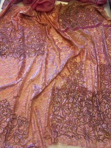 Tissue chiffon pure saree