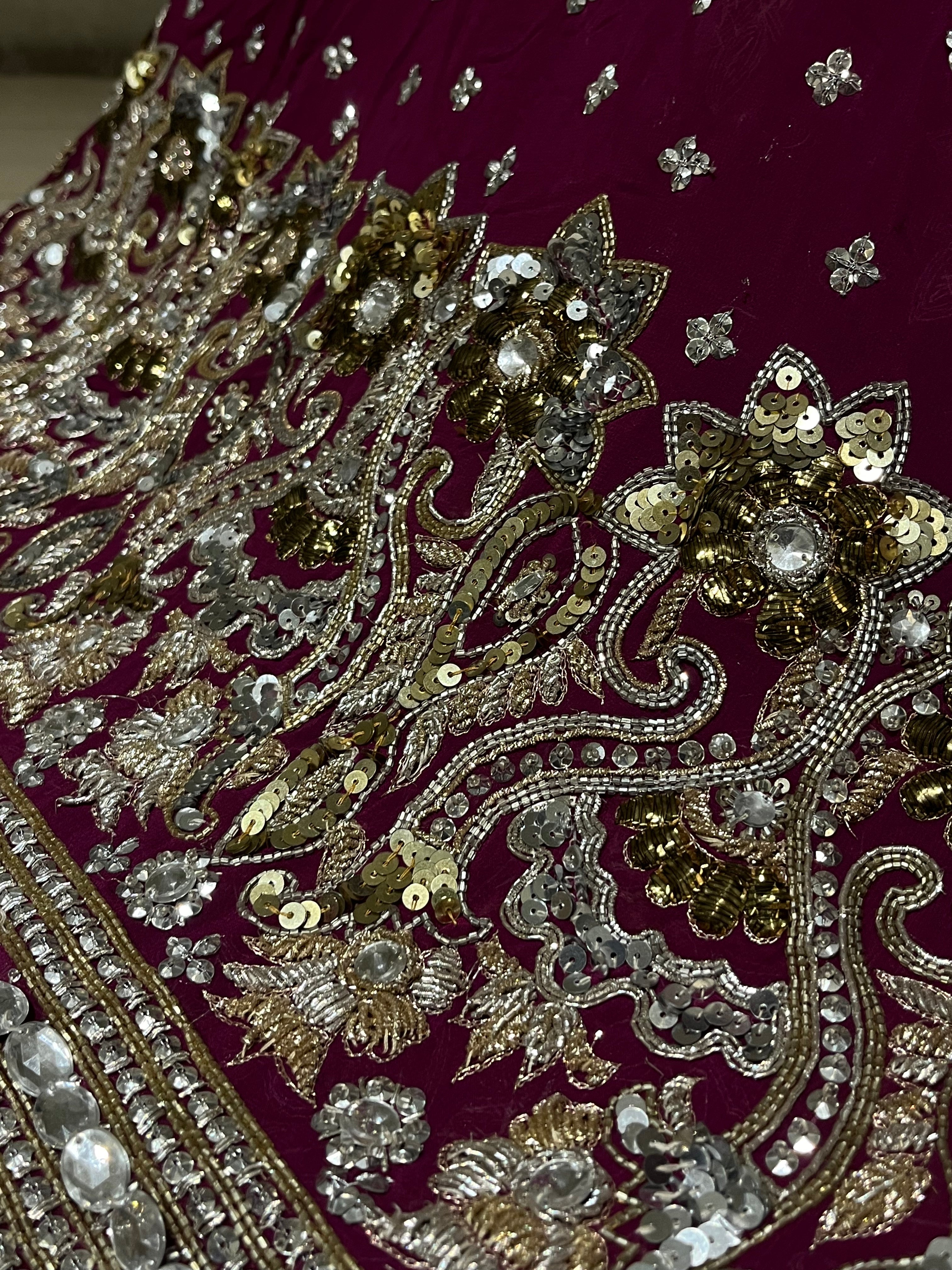 Plum Zardozi Lehenga Set