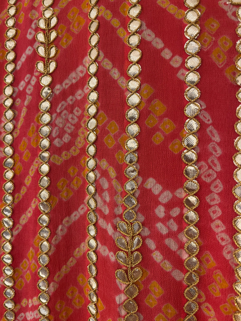 Orange Chinnon Suit