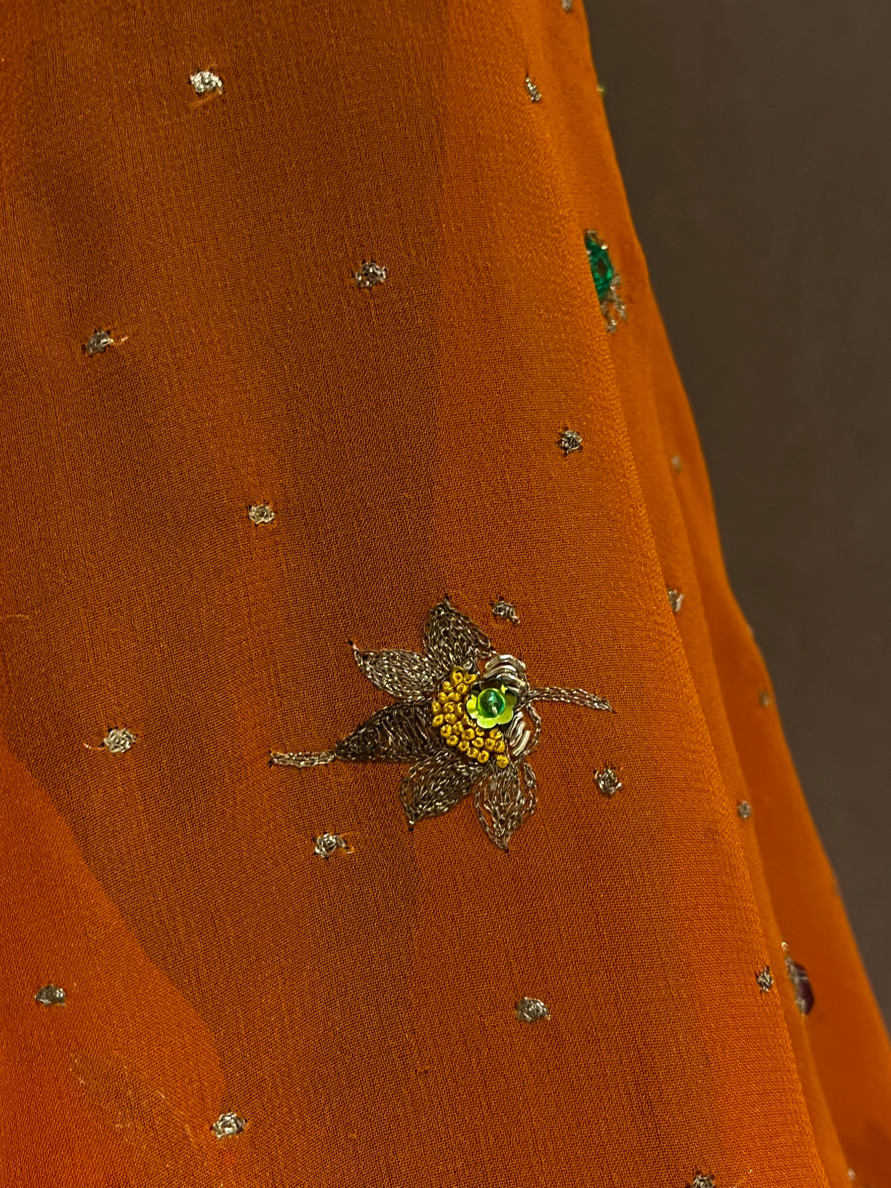 Rust orange Lehenga Set