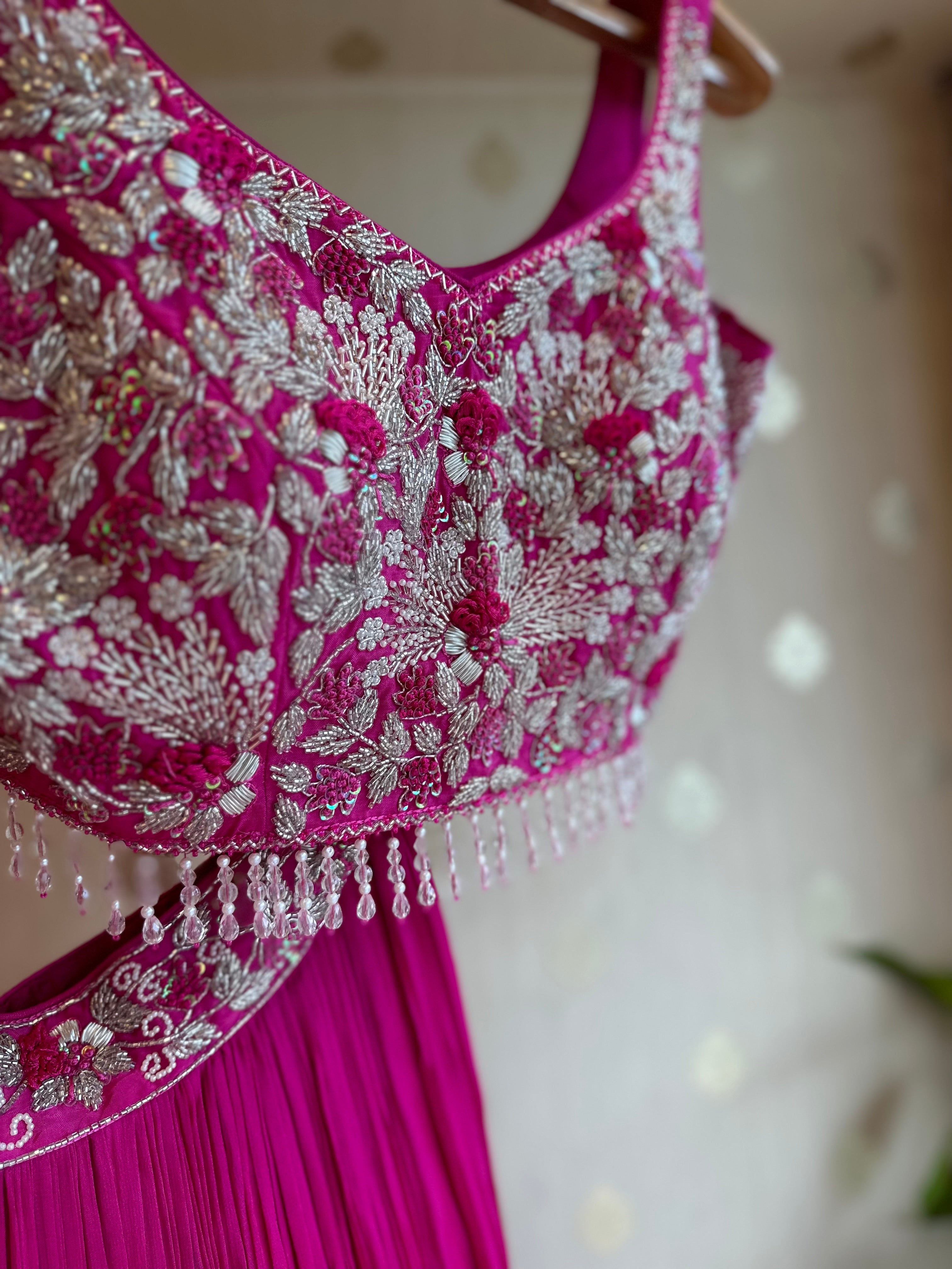 Hot Pink Indo Western