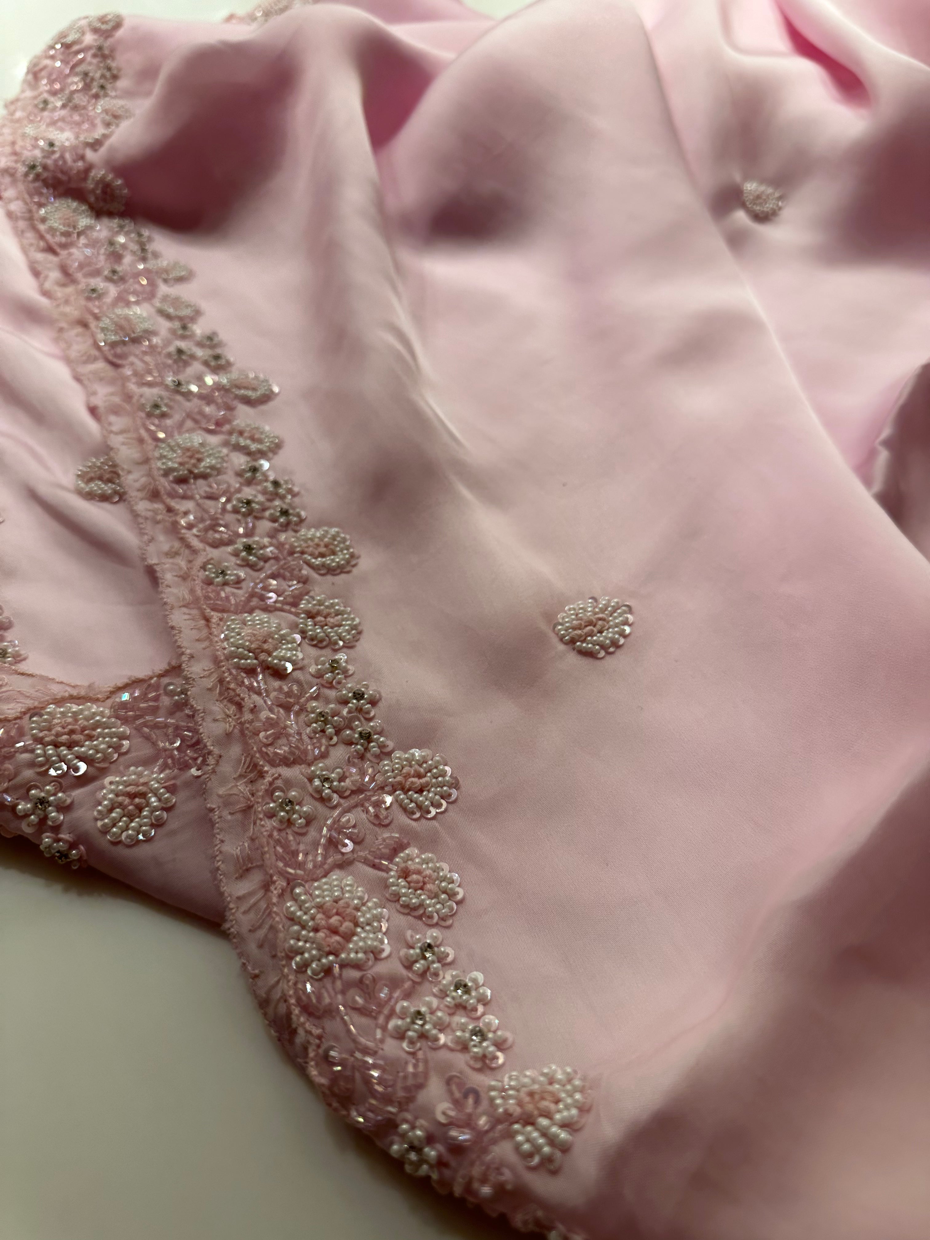 Luxe Satin Organza saree