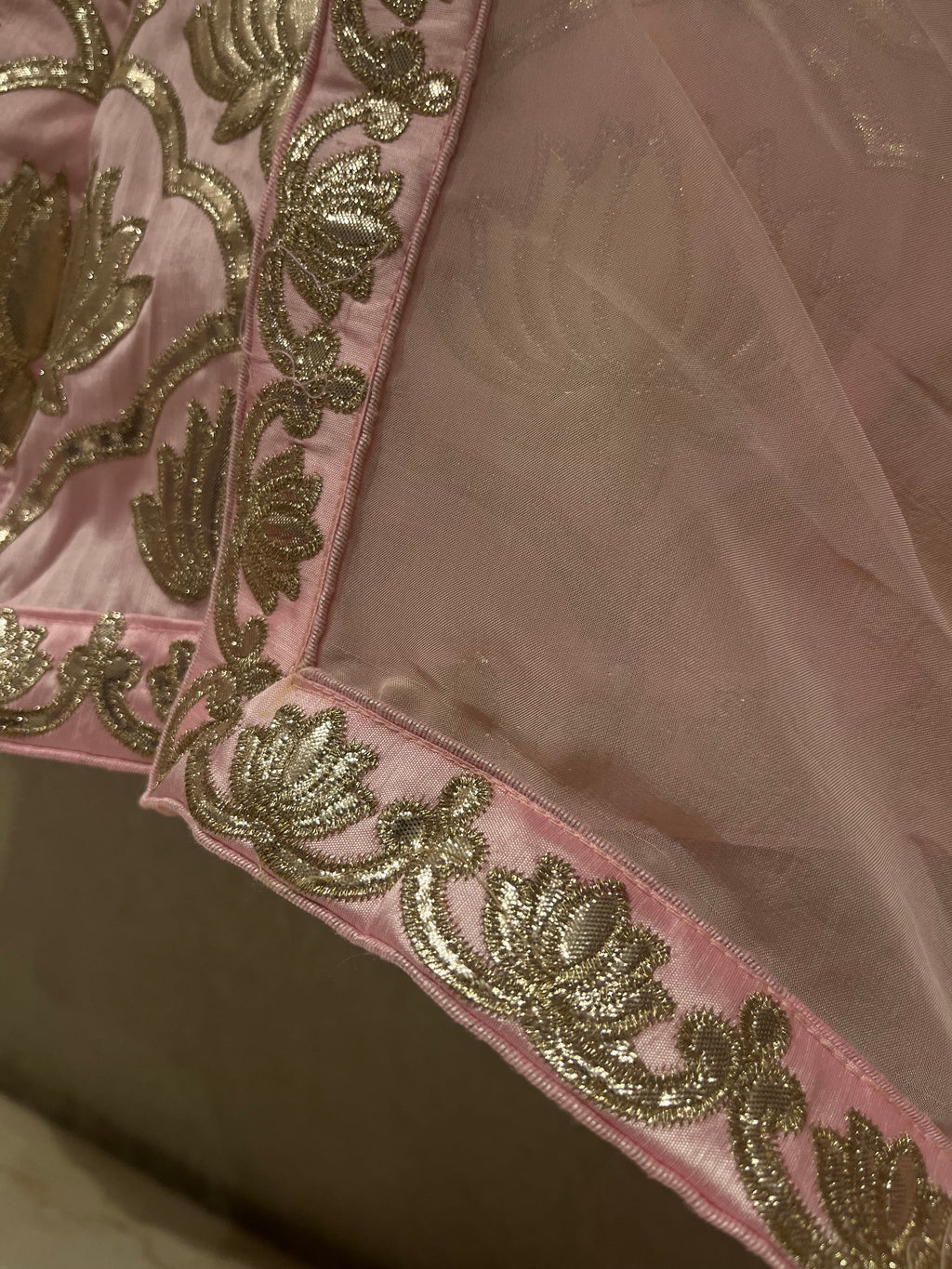 Pastel Pink Lotus Lehenga Set