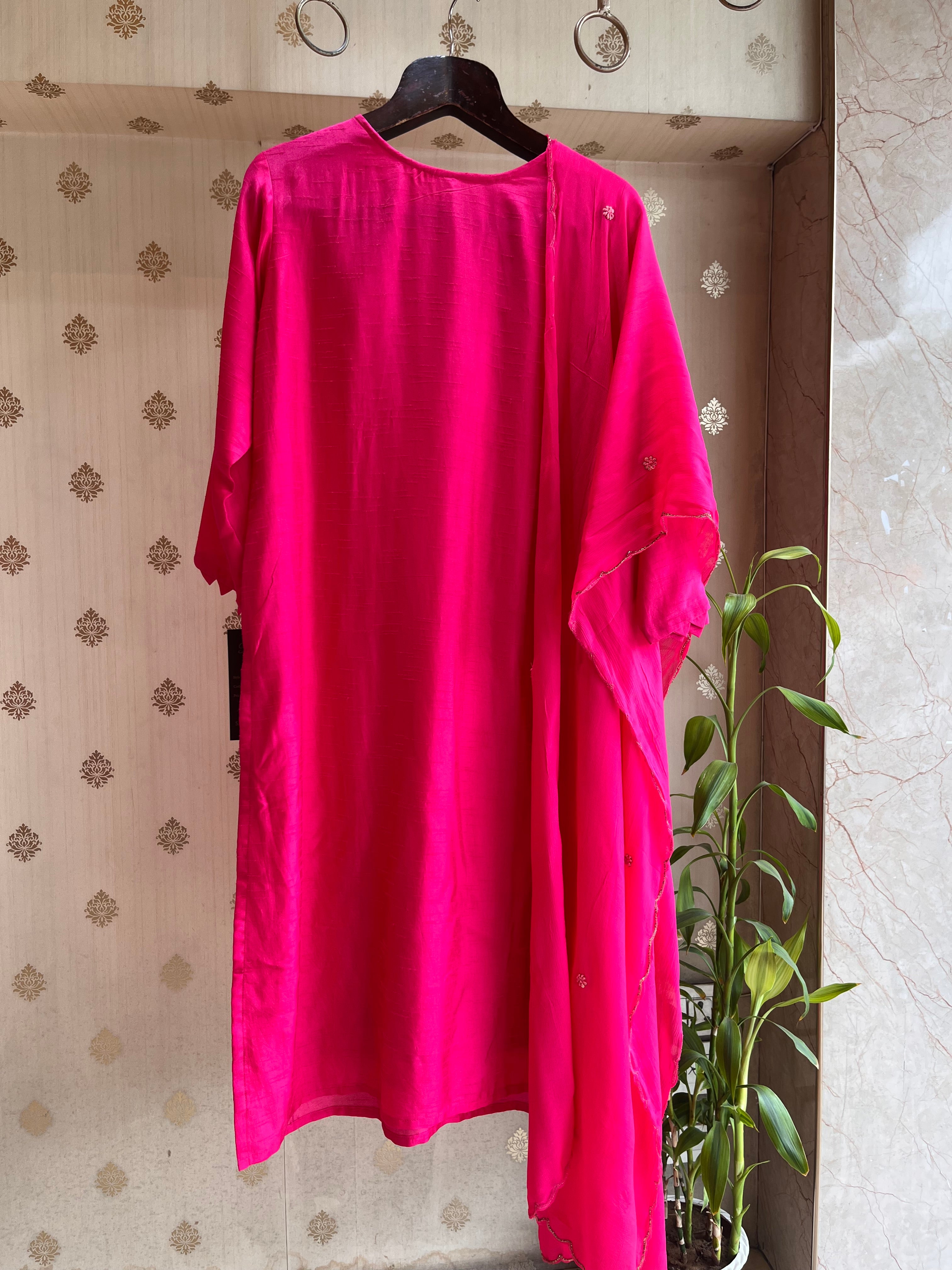 Raani Pink Peacock Suit set