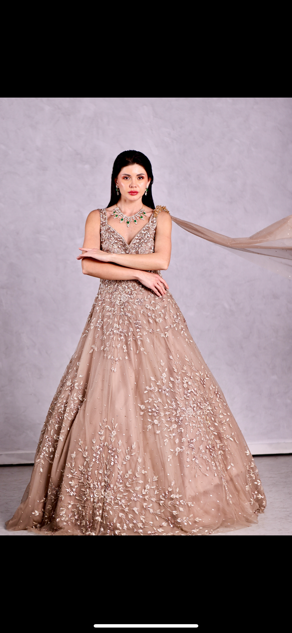 Champagne Sequin gowns