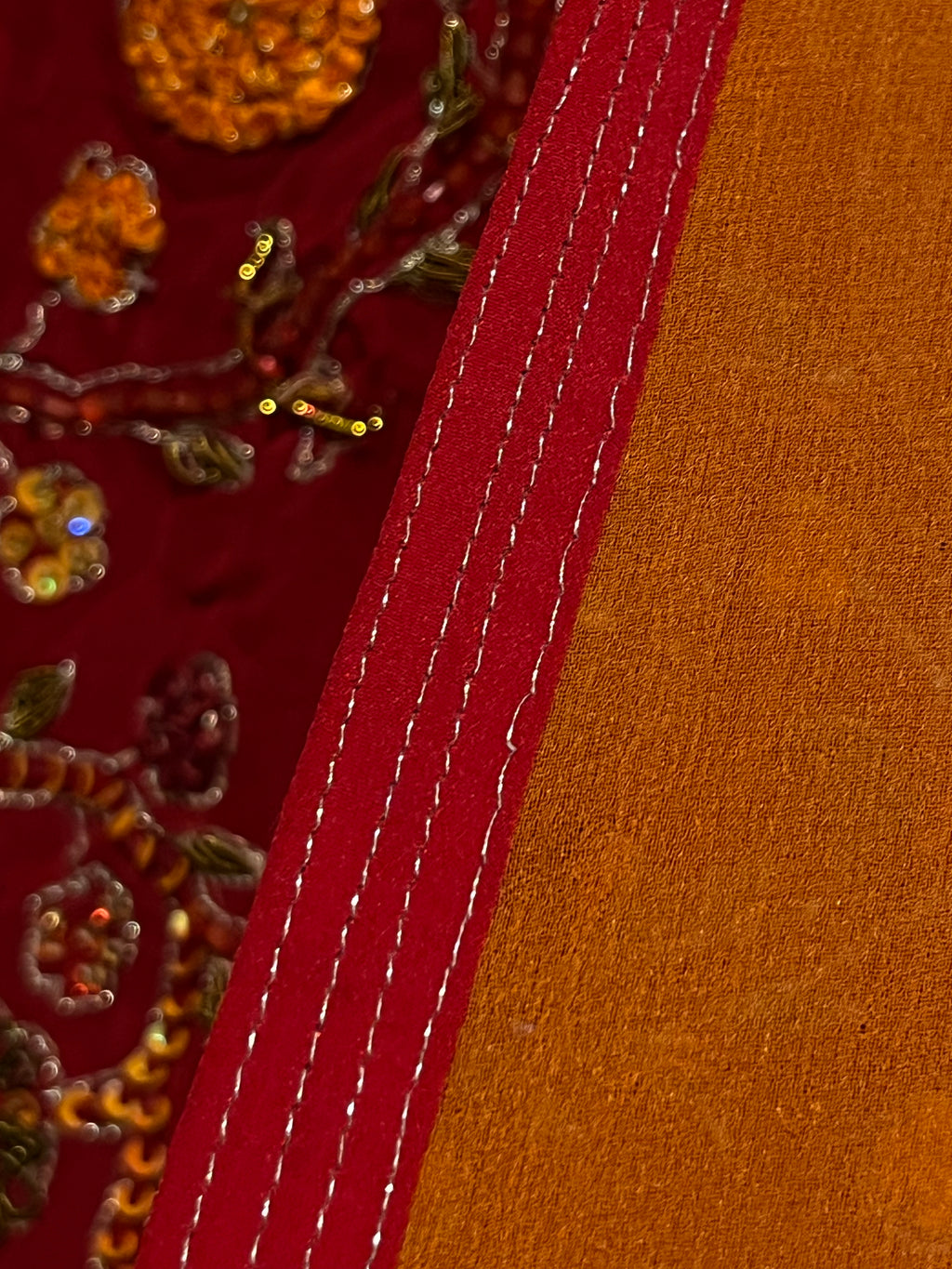Orange and red Ombré Lehenga set