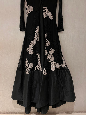 Silver Night indo-western gown