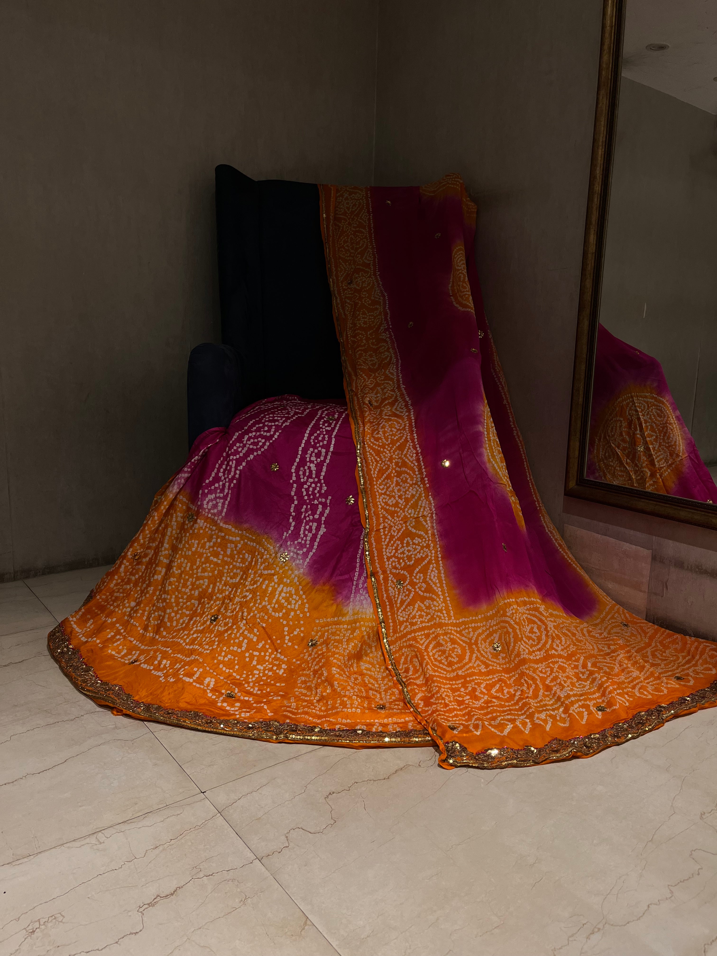 Traditional Bandej Lehenga Set