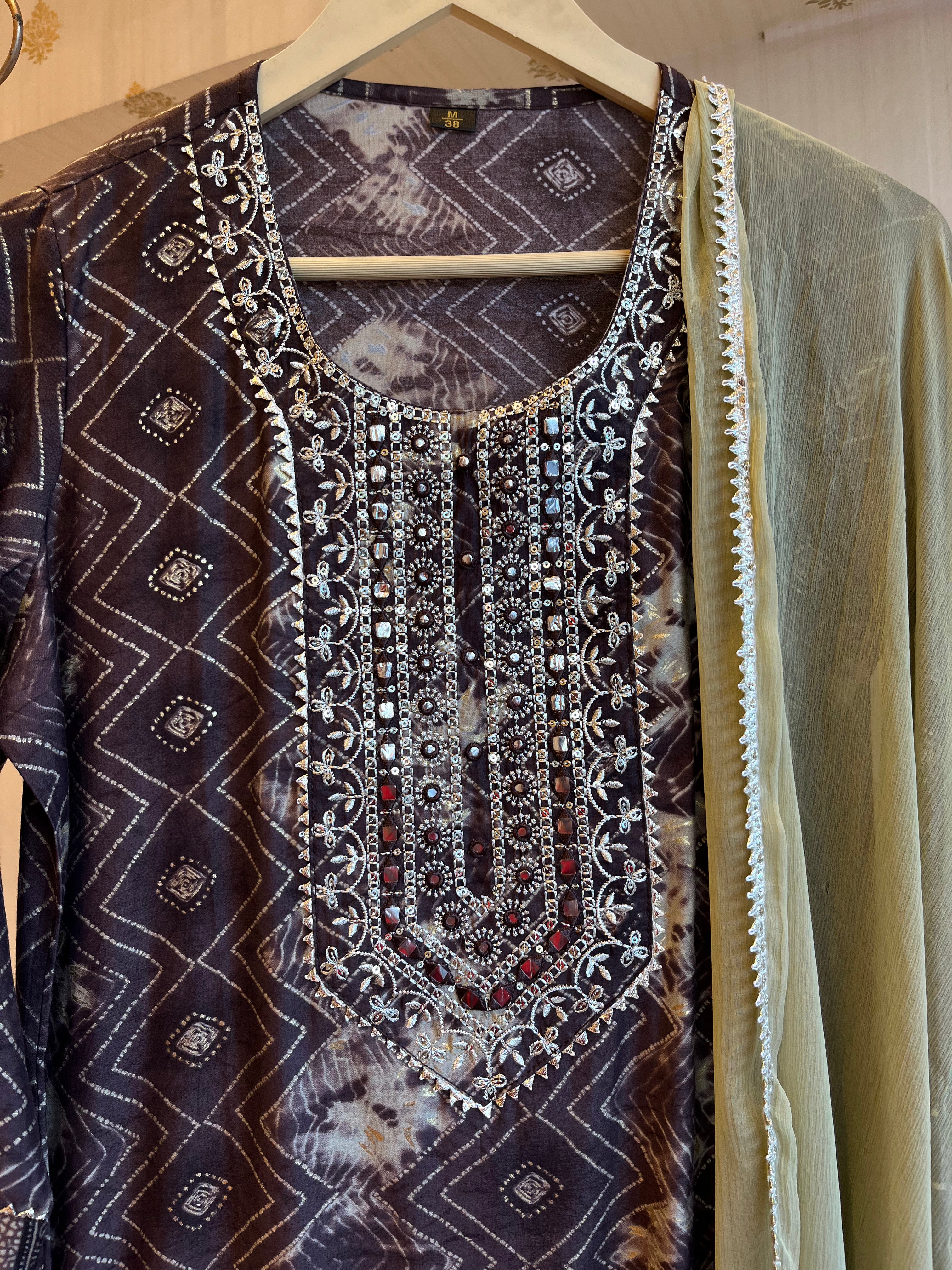 Printed Cotton kurti and dupatta Set