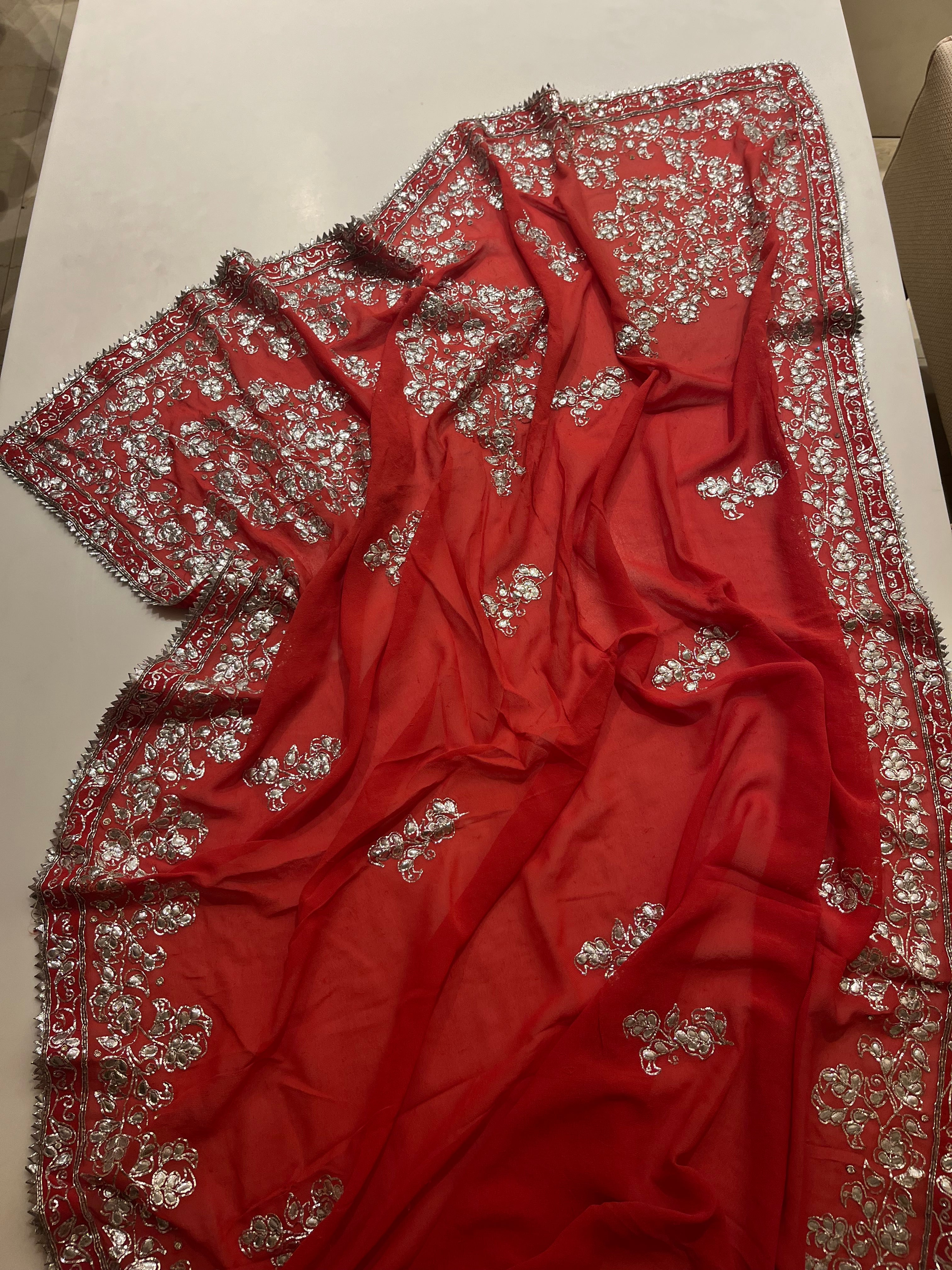 Gotta Patti Georgette Saree