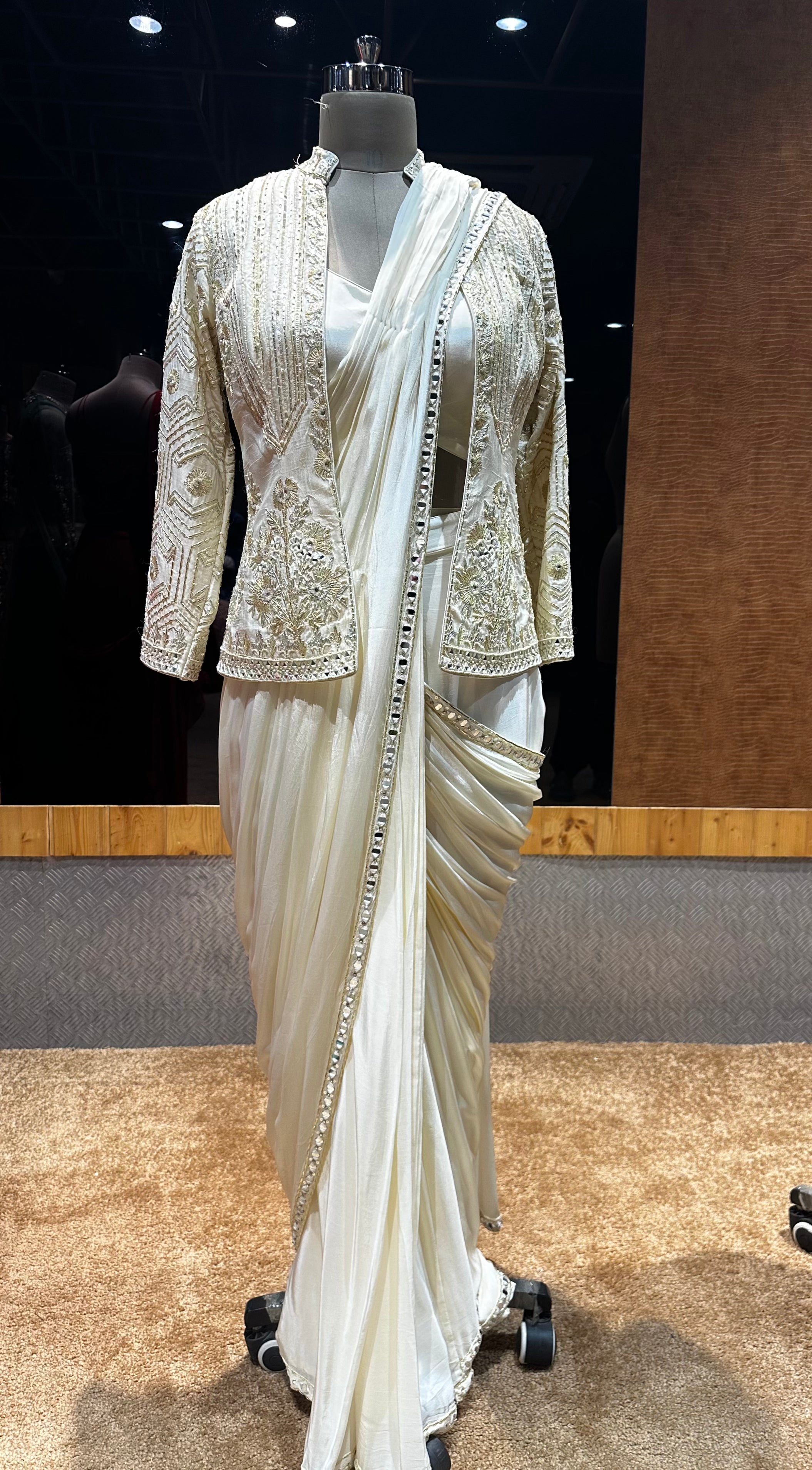 Victorian Silk Indo western set