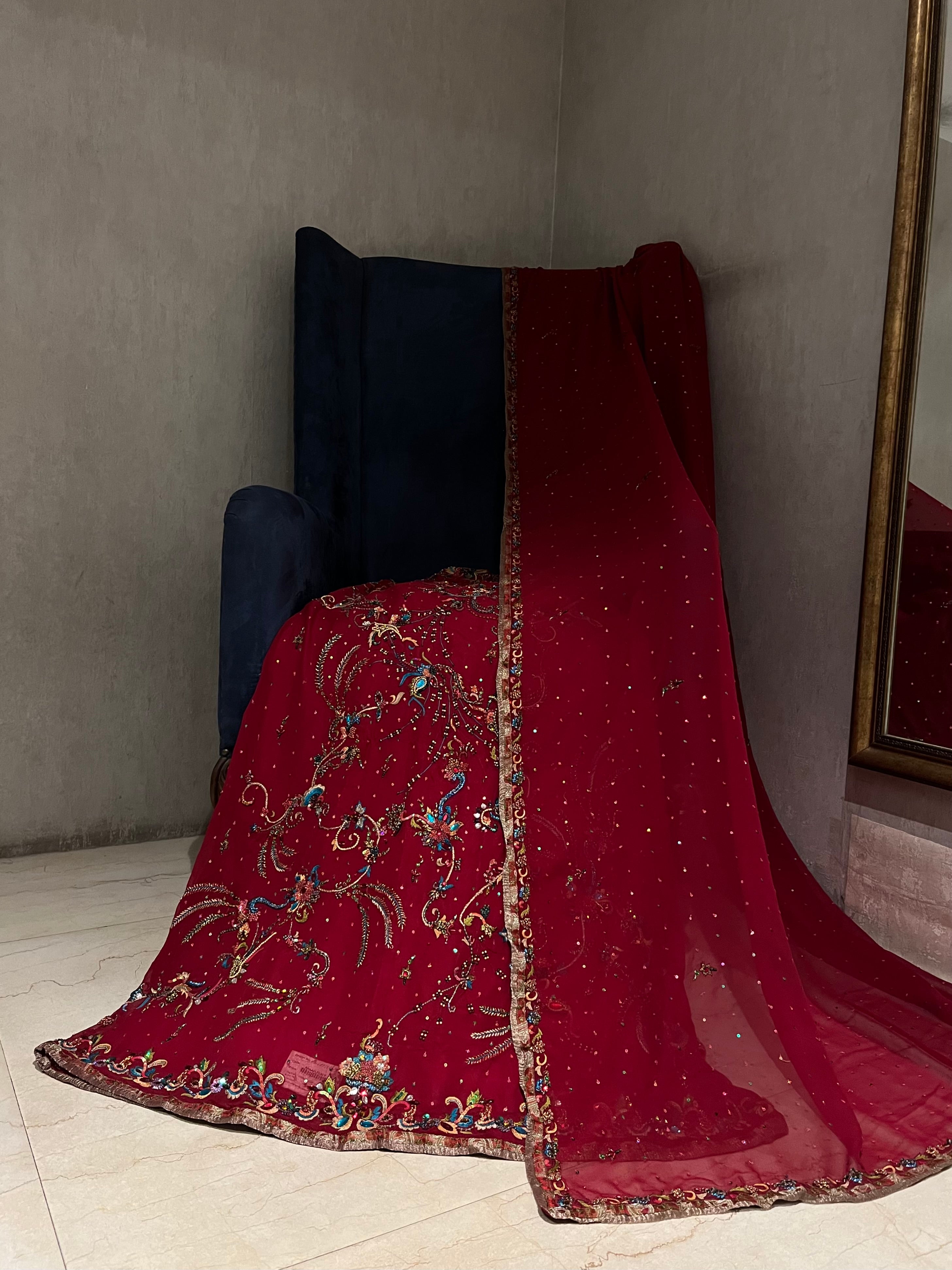Red Charm Lehenga Set