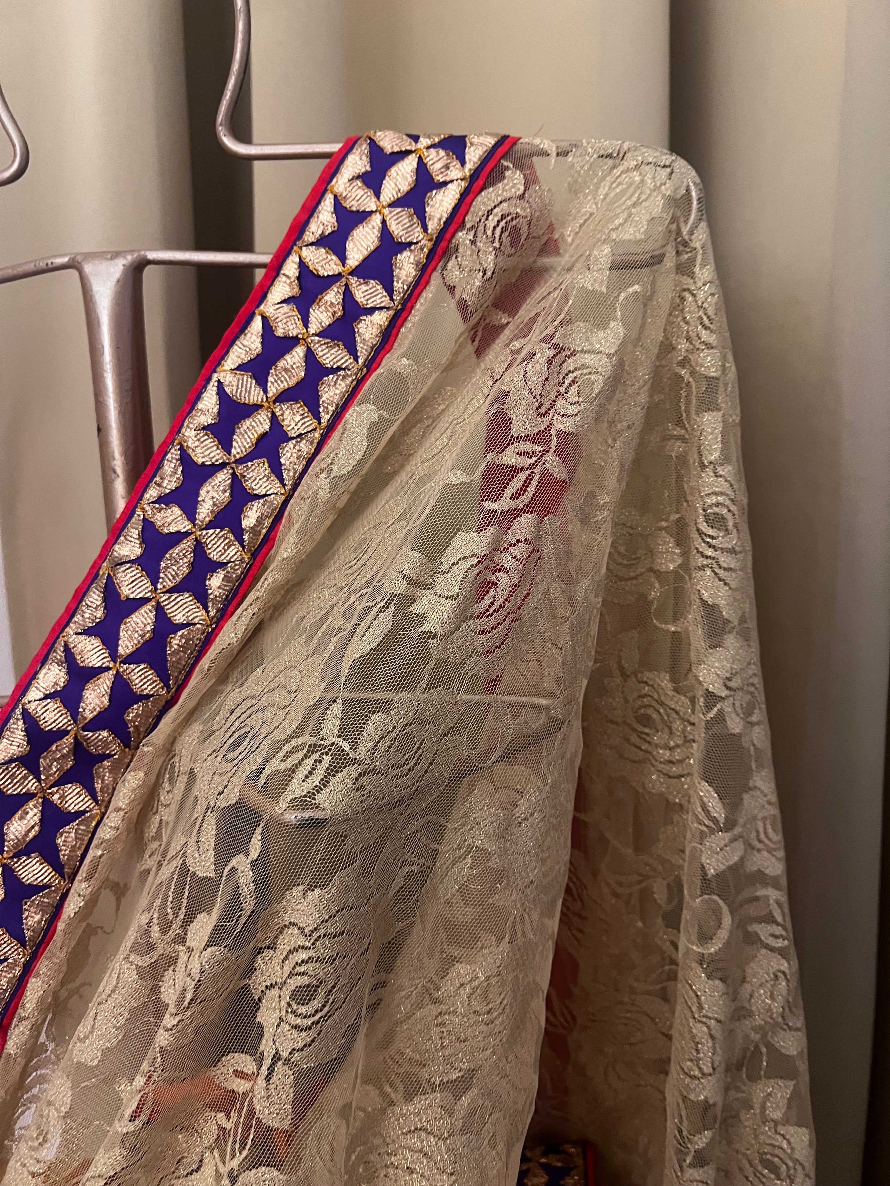 Chantilly Lace pure saree