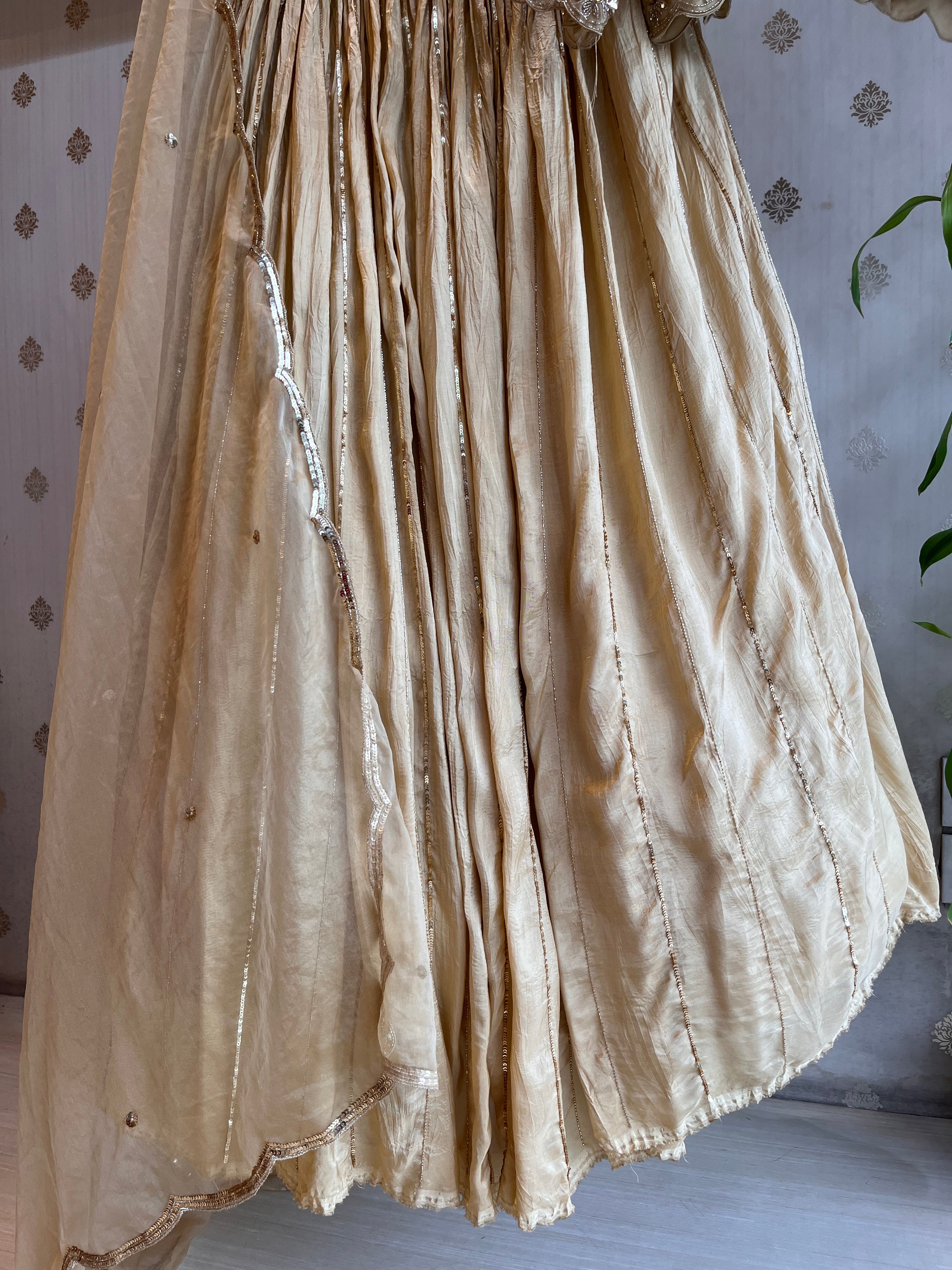 Golden Glam Light Lehenga Set