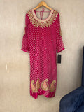 Pink Leheriya Kurti