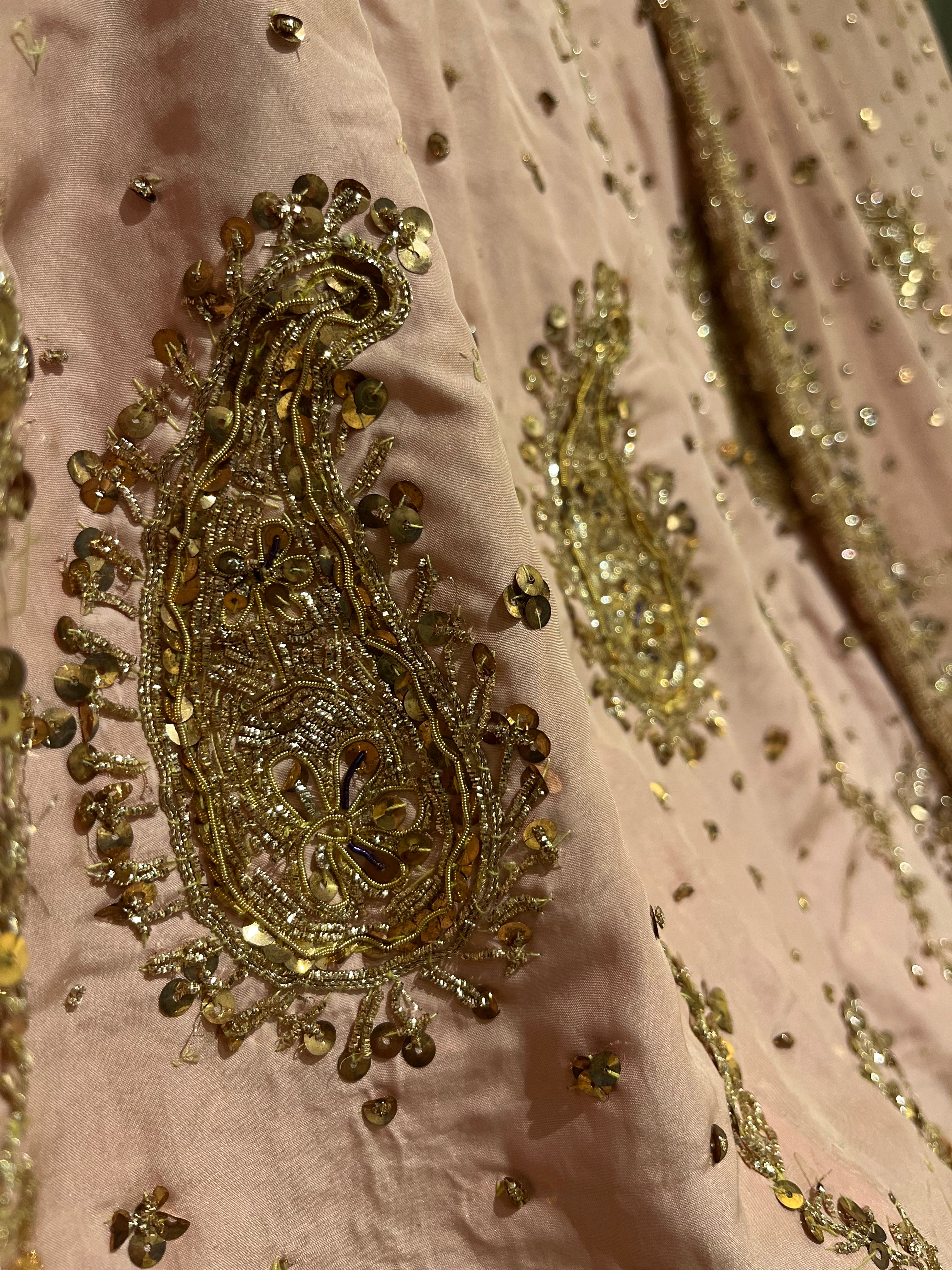 Pastel Pink & Golden Charm Lehenga Set