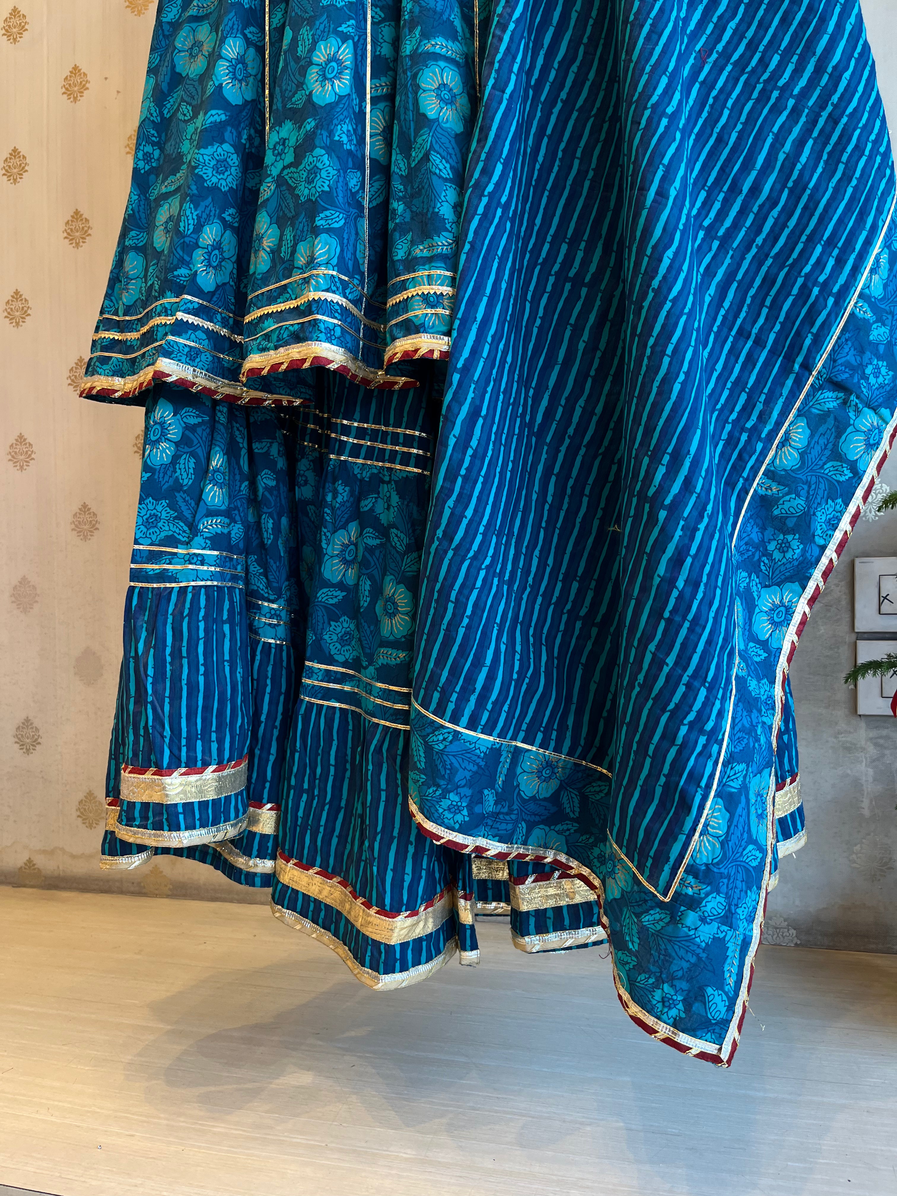 Printed Cotton Sharara Set