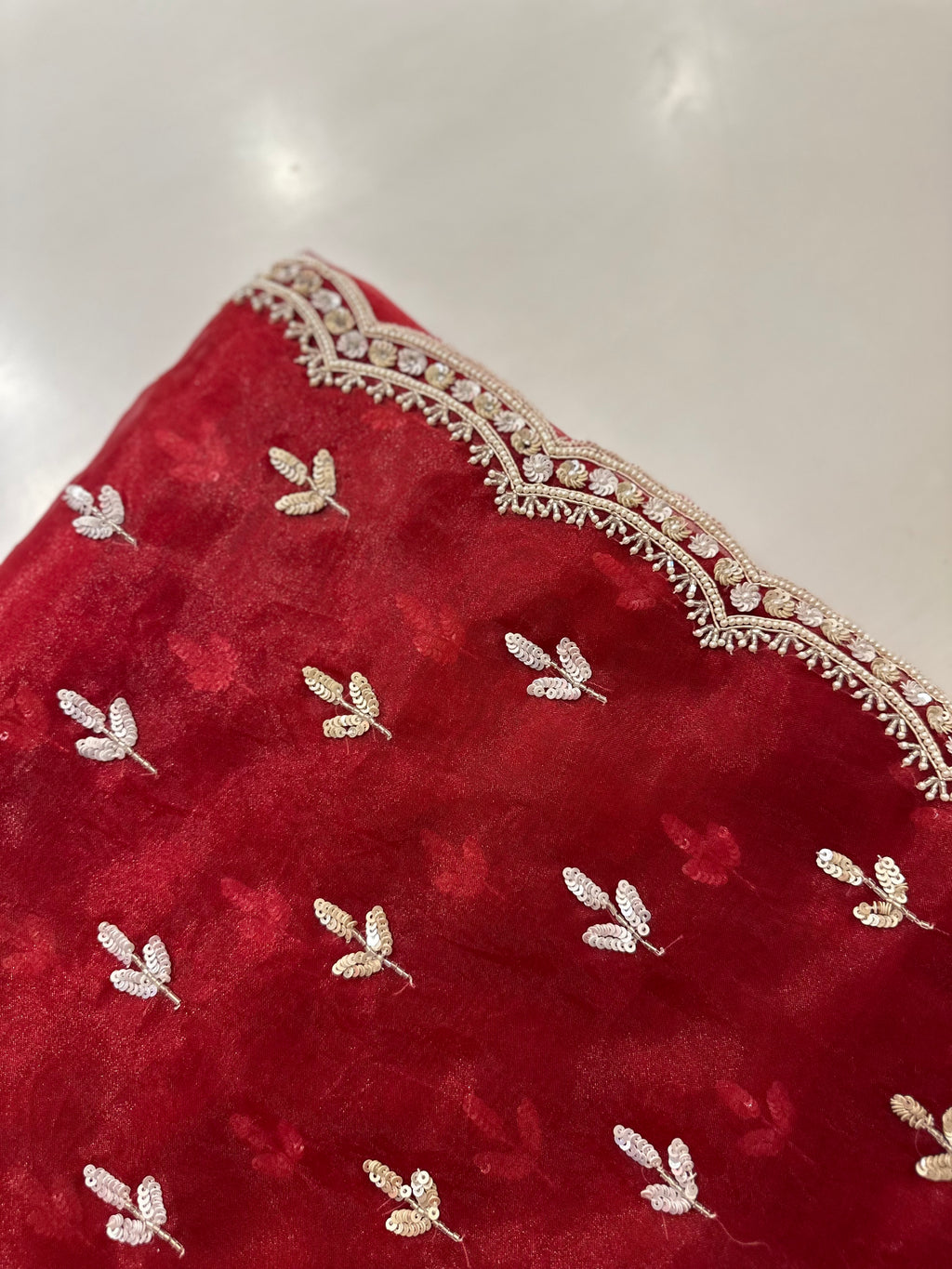 Evening Elegance in Deep Red