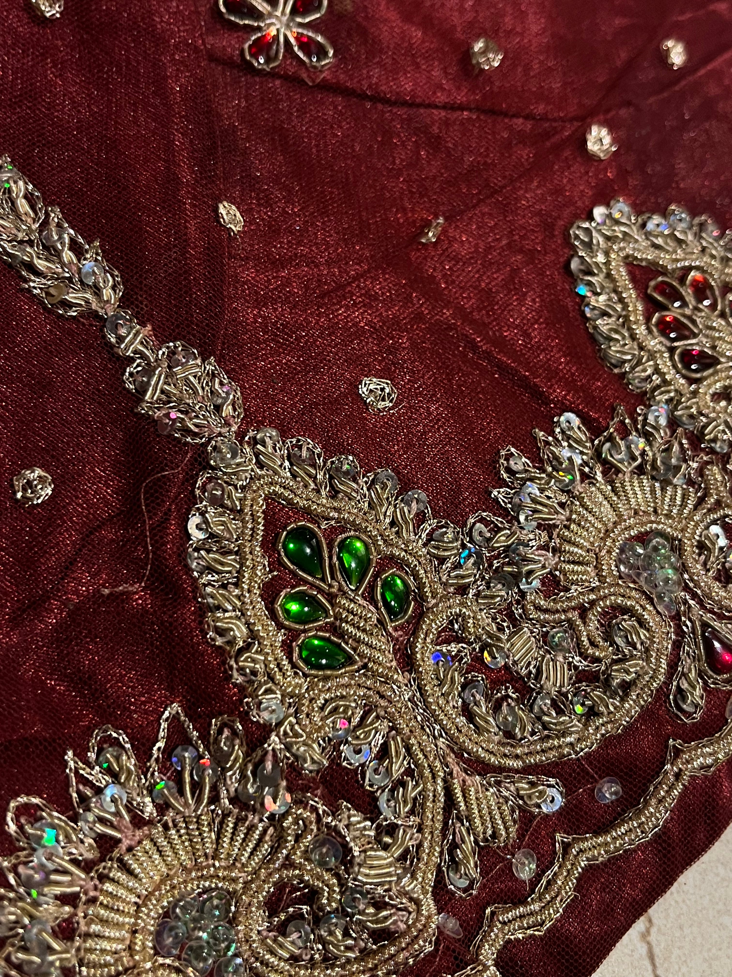 Rajwada style net lehenga set