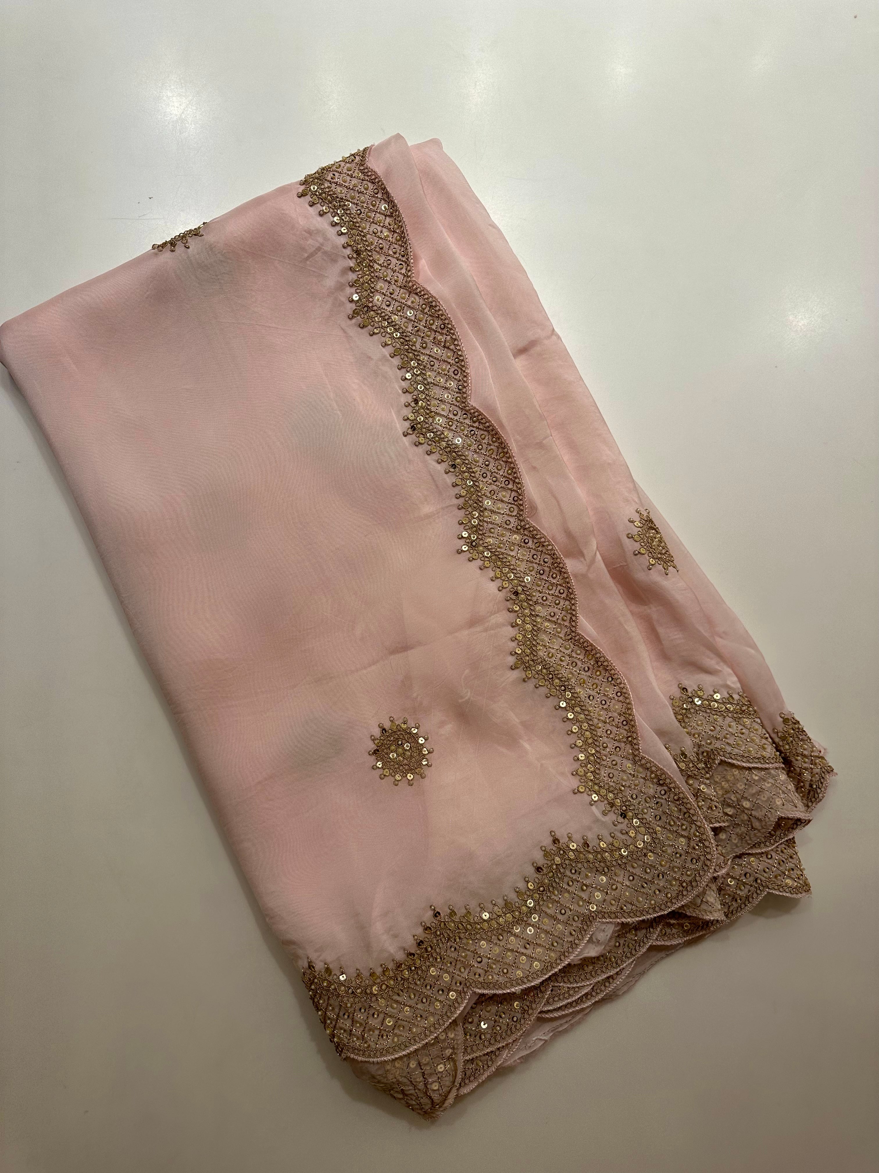 Dori Sequins Rajwada saree