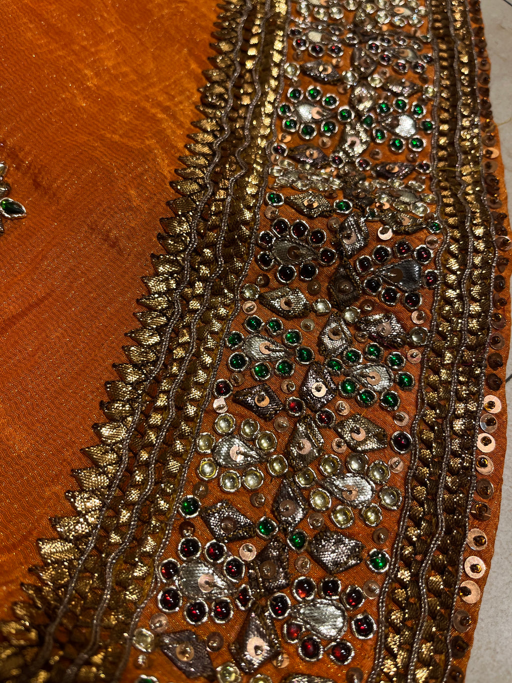 Summer Orange Lehenga Set