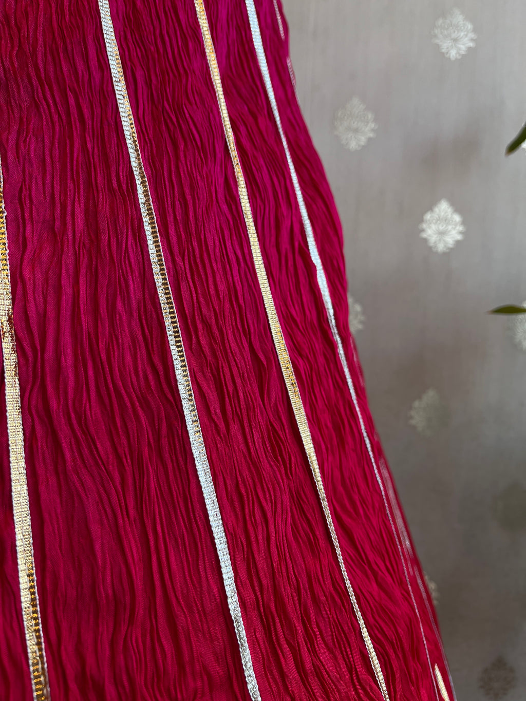 Raani crushed lehenga set
