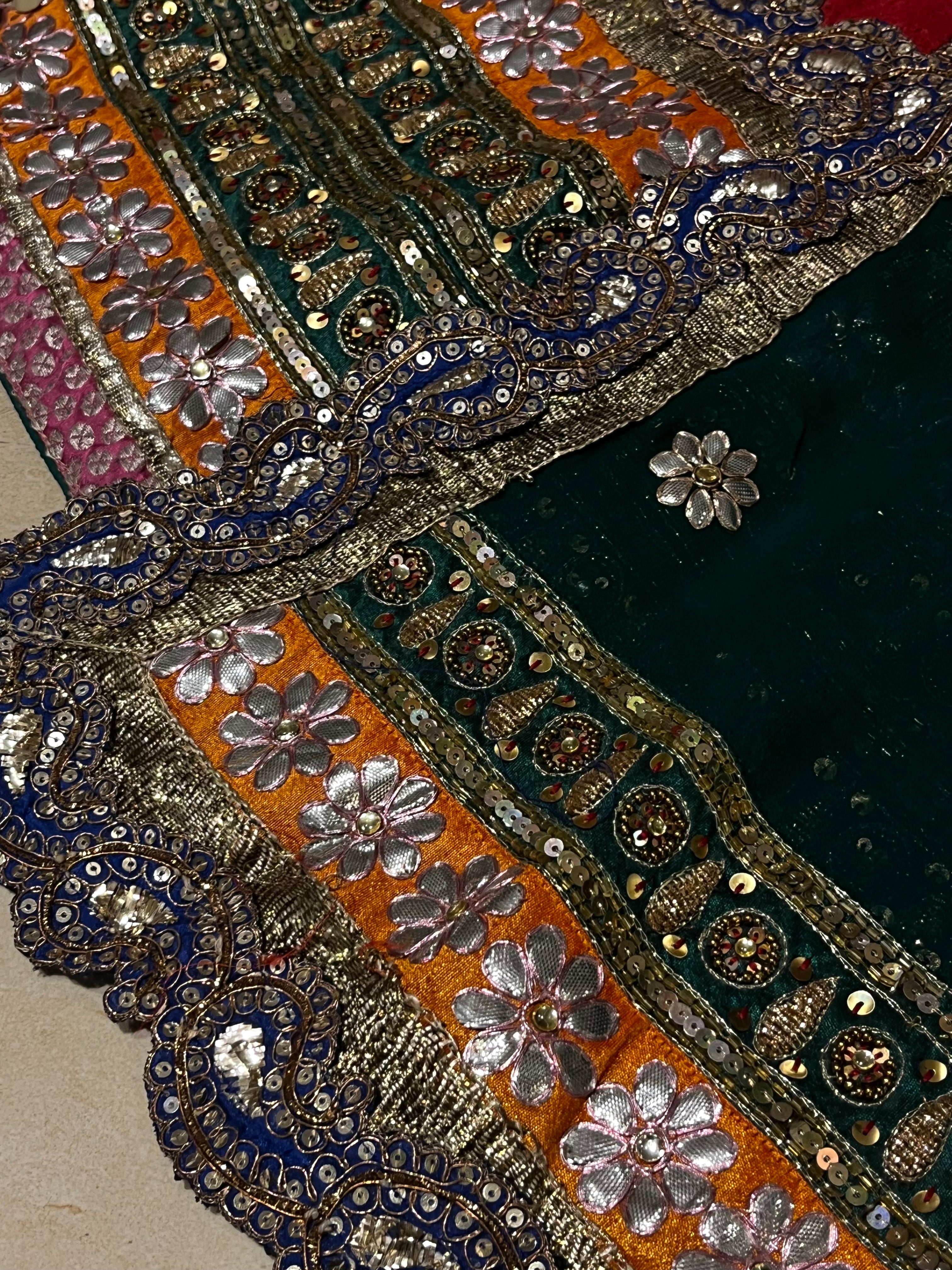 Old Charma Contrast Lehenga Set