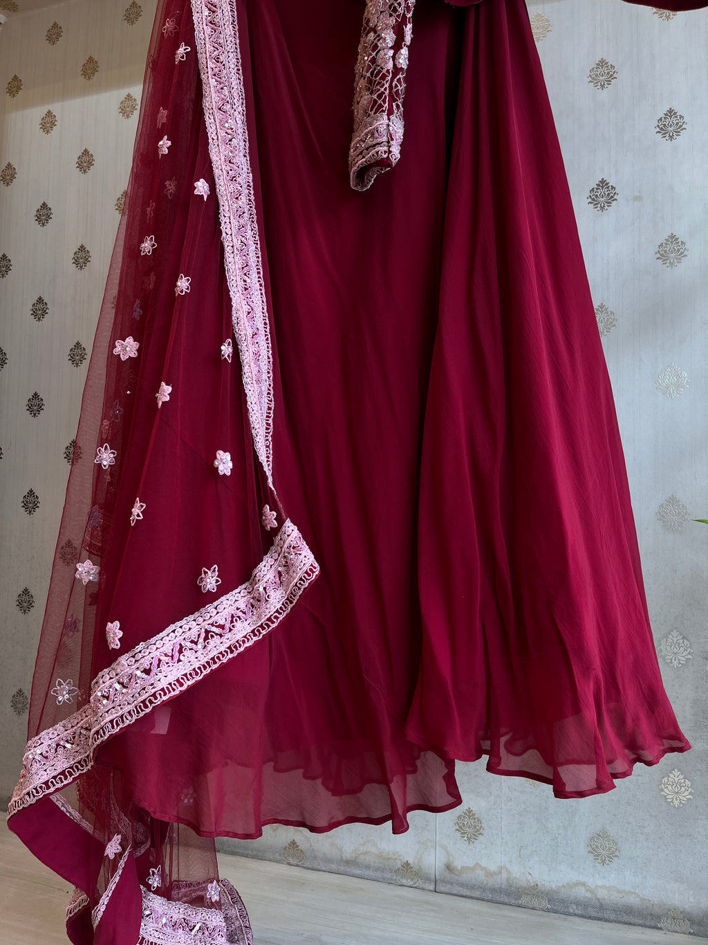 Rose Pink Light Lehenga Set