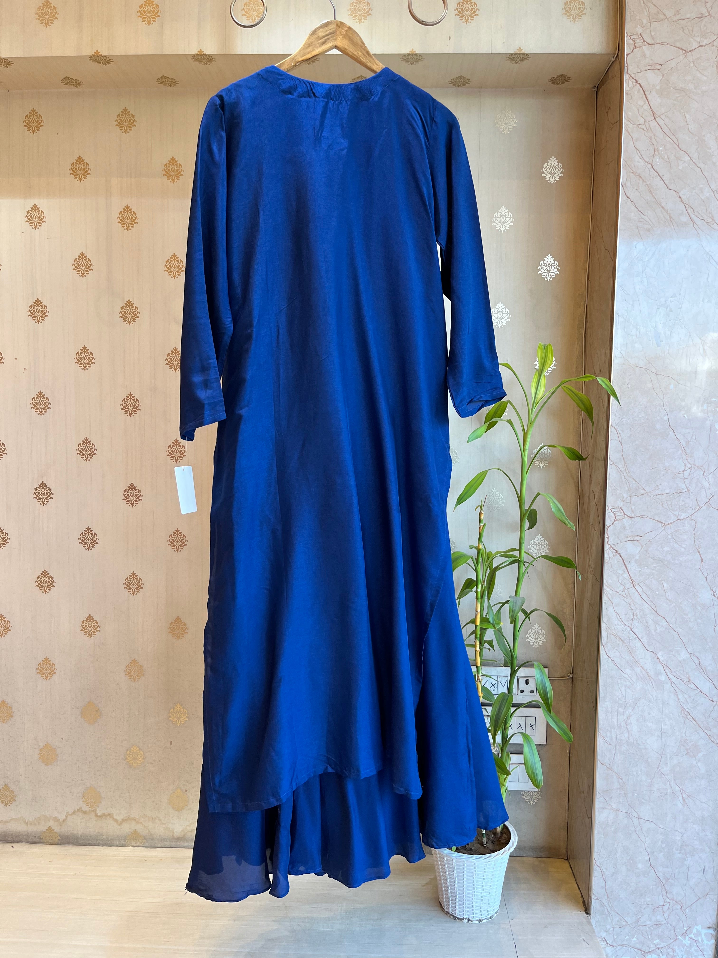 Deep Blue 2-piece Indo-Western
