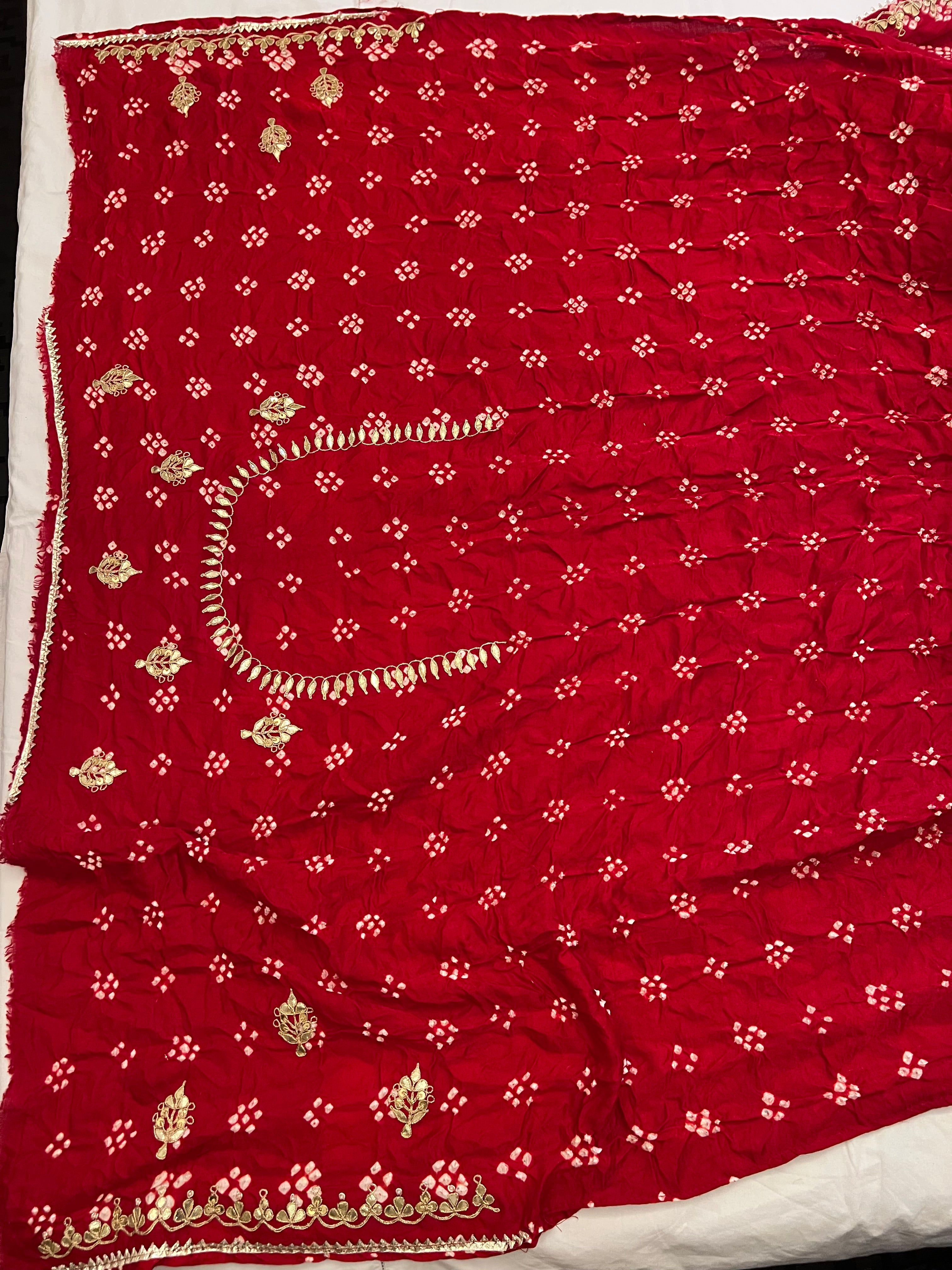 Pure Gajji silk chokad saree