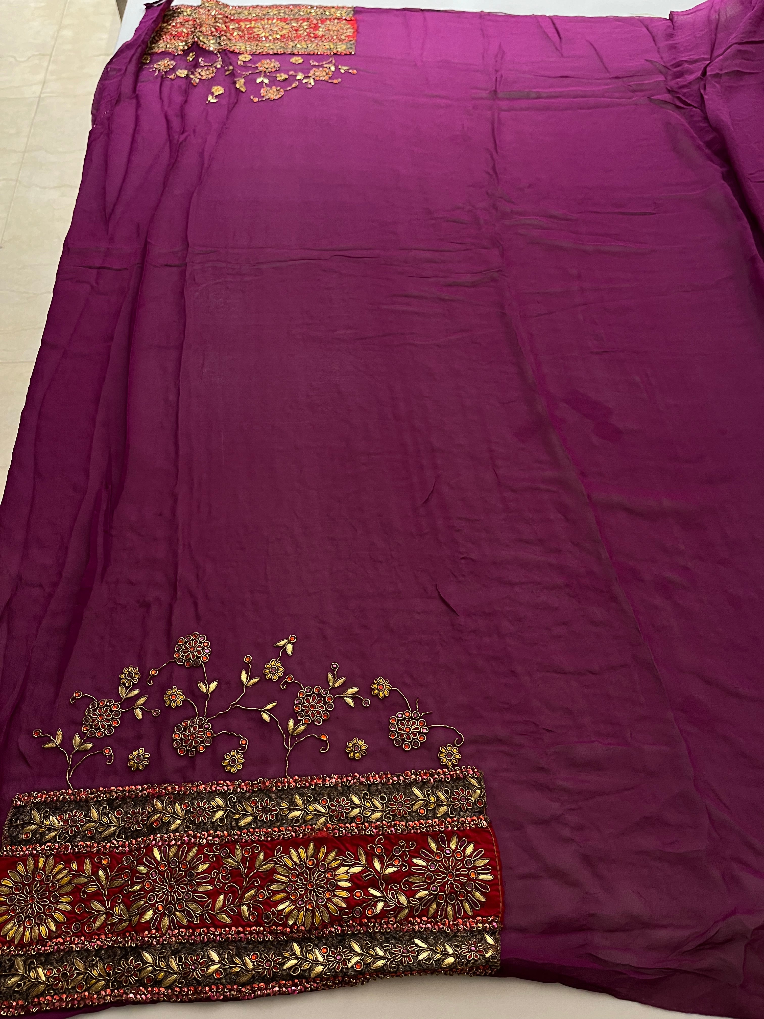 devdas paro wine saree