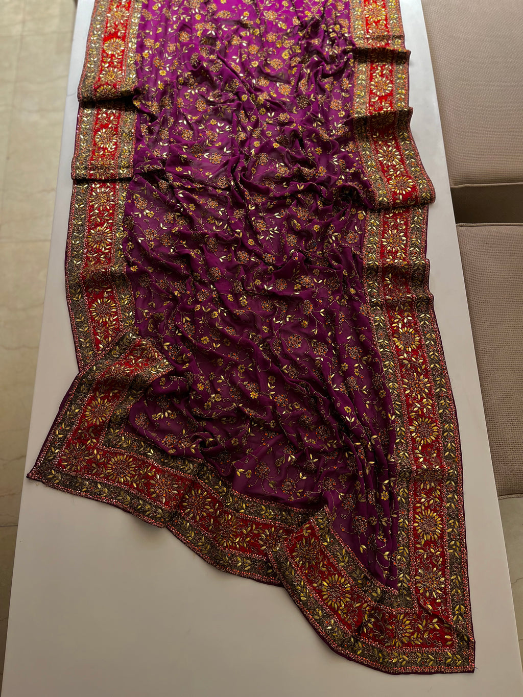 devdas paro wine saree
