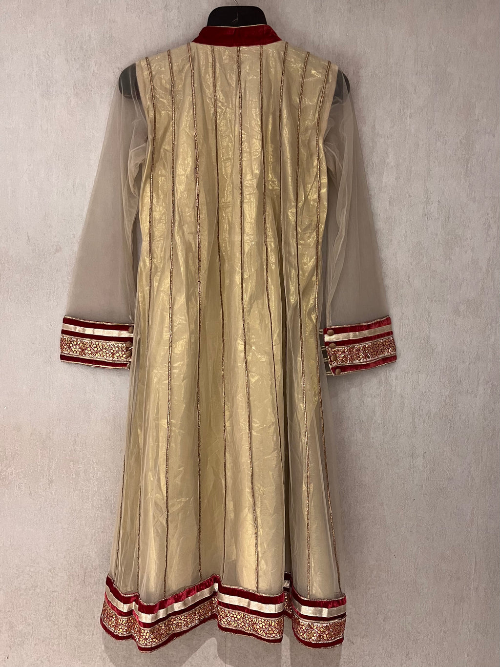 Net Velvet Kurti