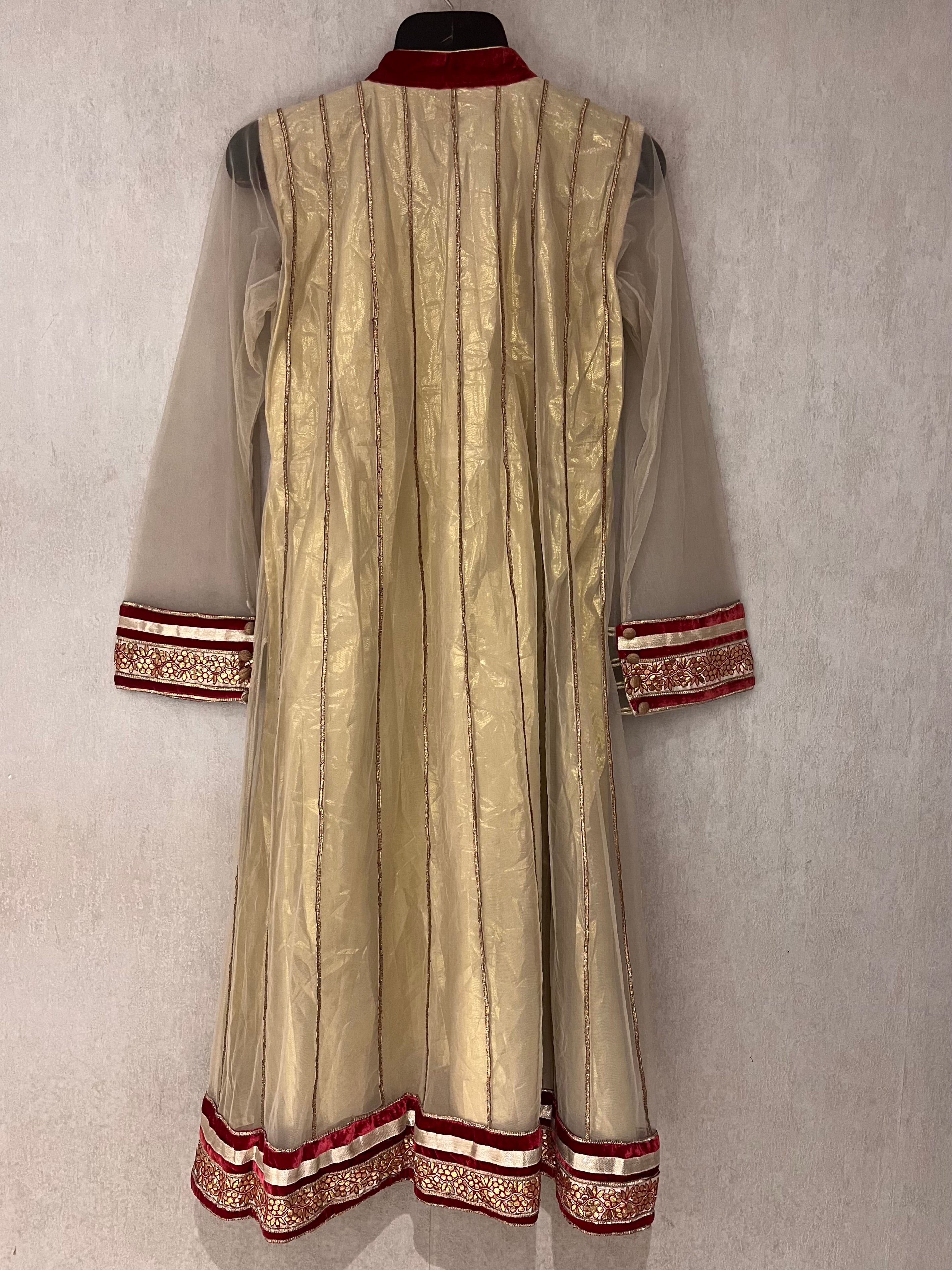 Net Velvet Kurti