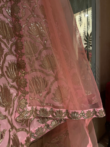 kamal in pink lehenga set