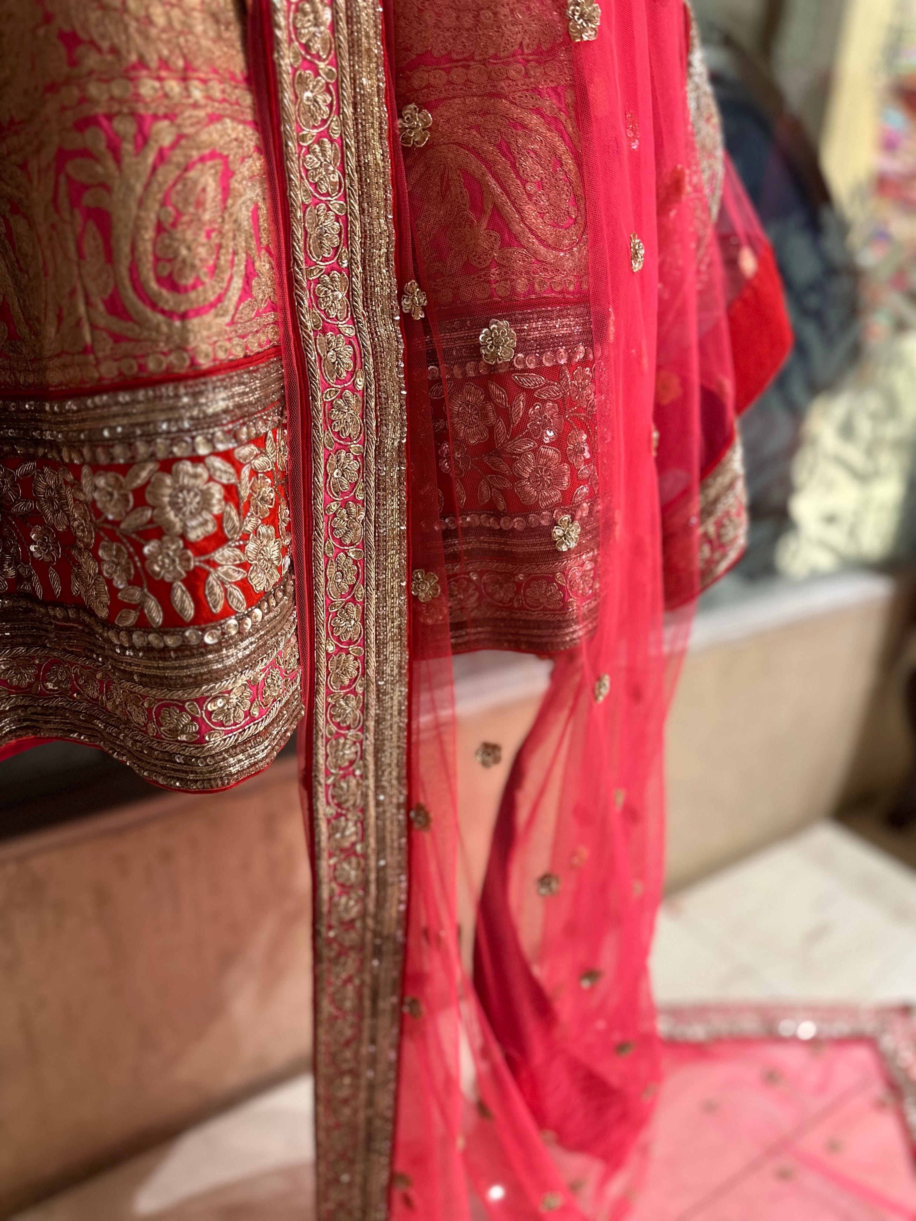 Classy and Subtle handwork lehenga