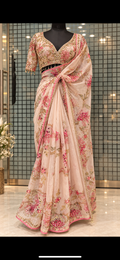 Mahima flora organza sari