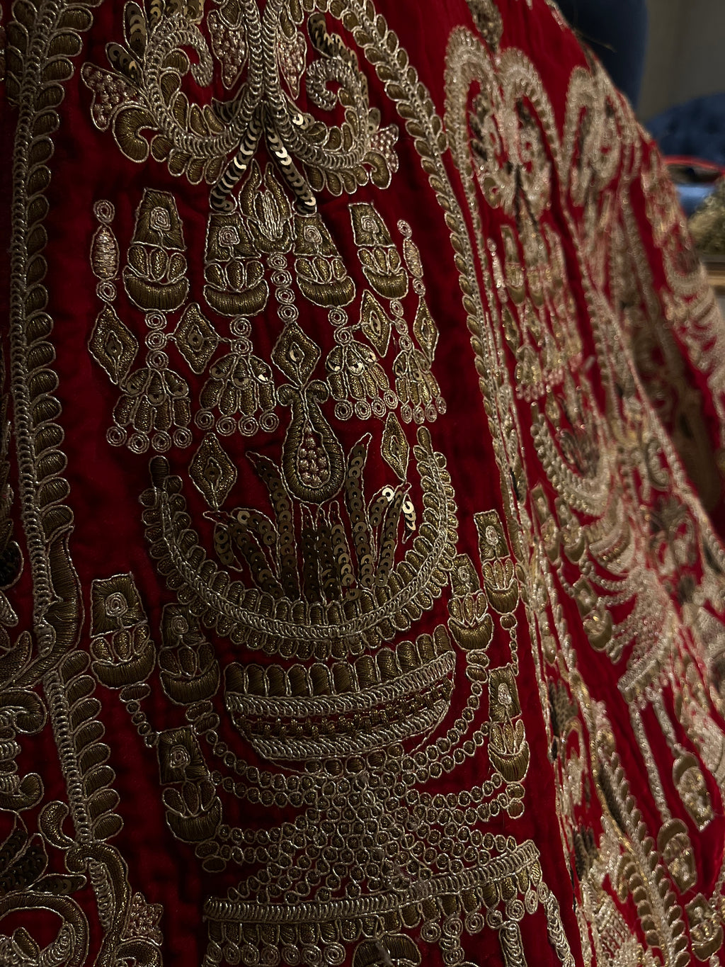 Velvet Bridal Lehenga