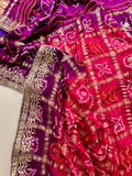 Gajji silk Gharchola saree