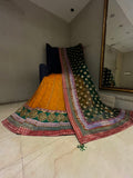 Net & Brocade Traditional Lehenga