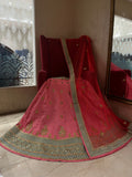 Raw Silk Lehenga Set