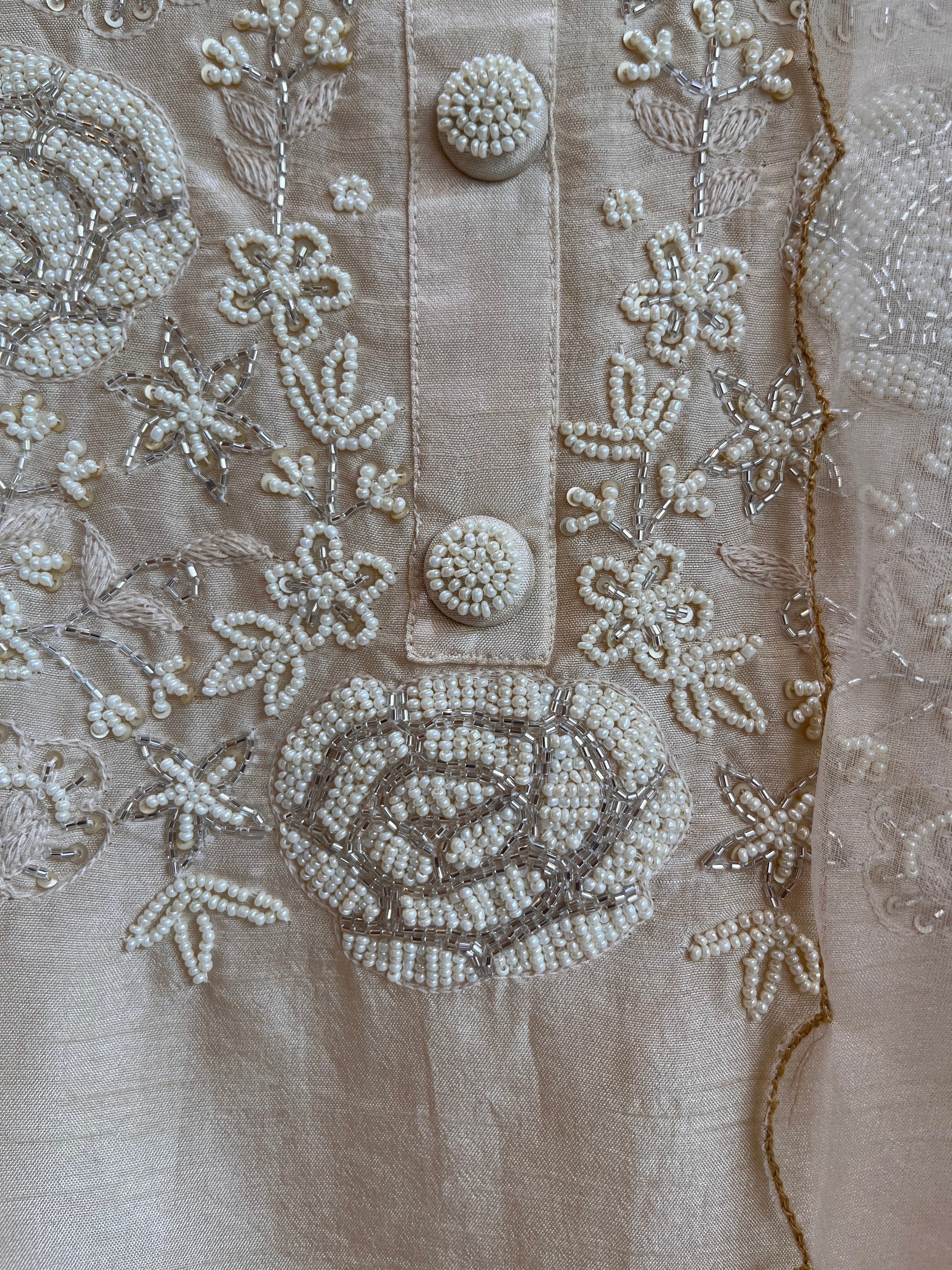 Crème Ombré Straight Suit Set