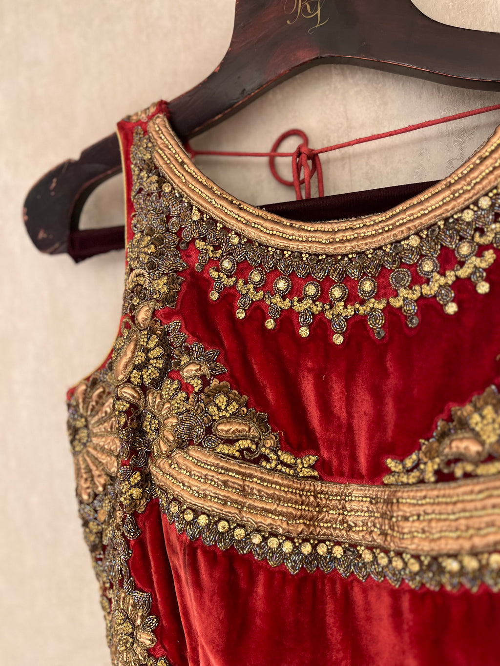 Red Silk Gown