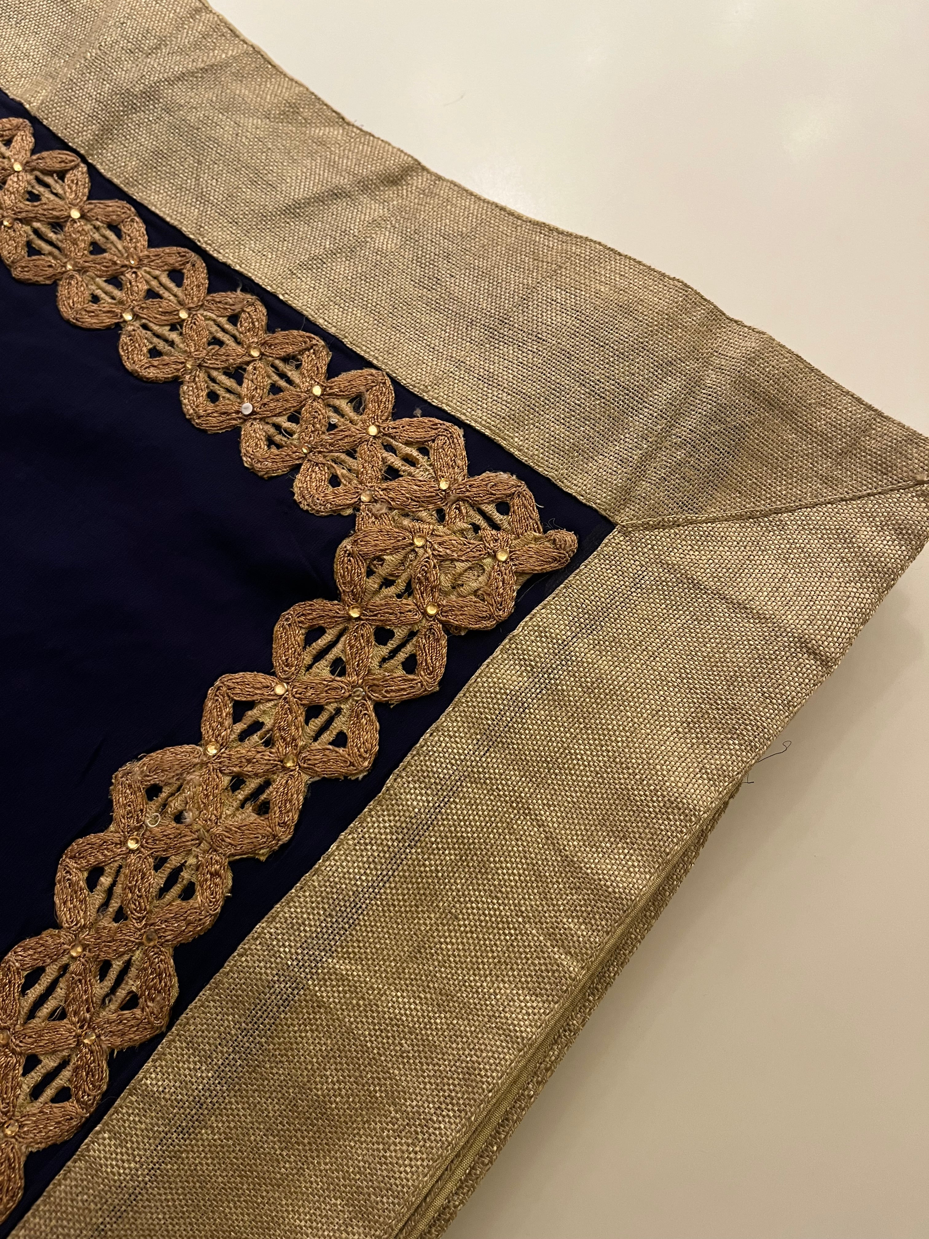 Designer Navy Saree