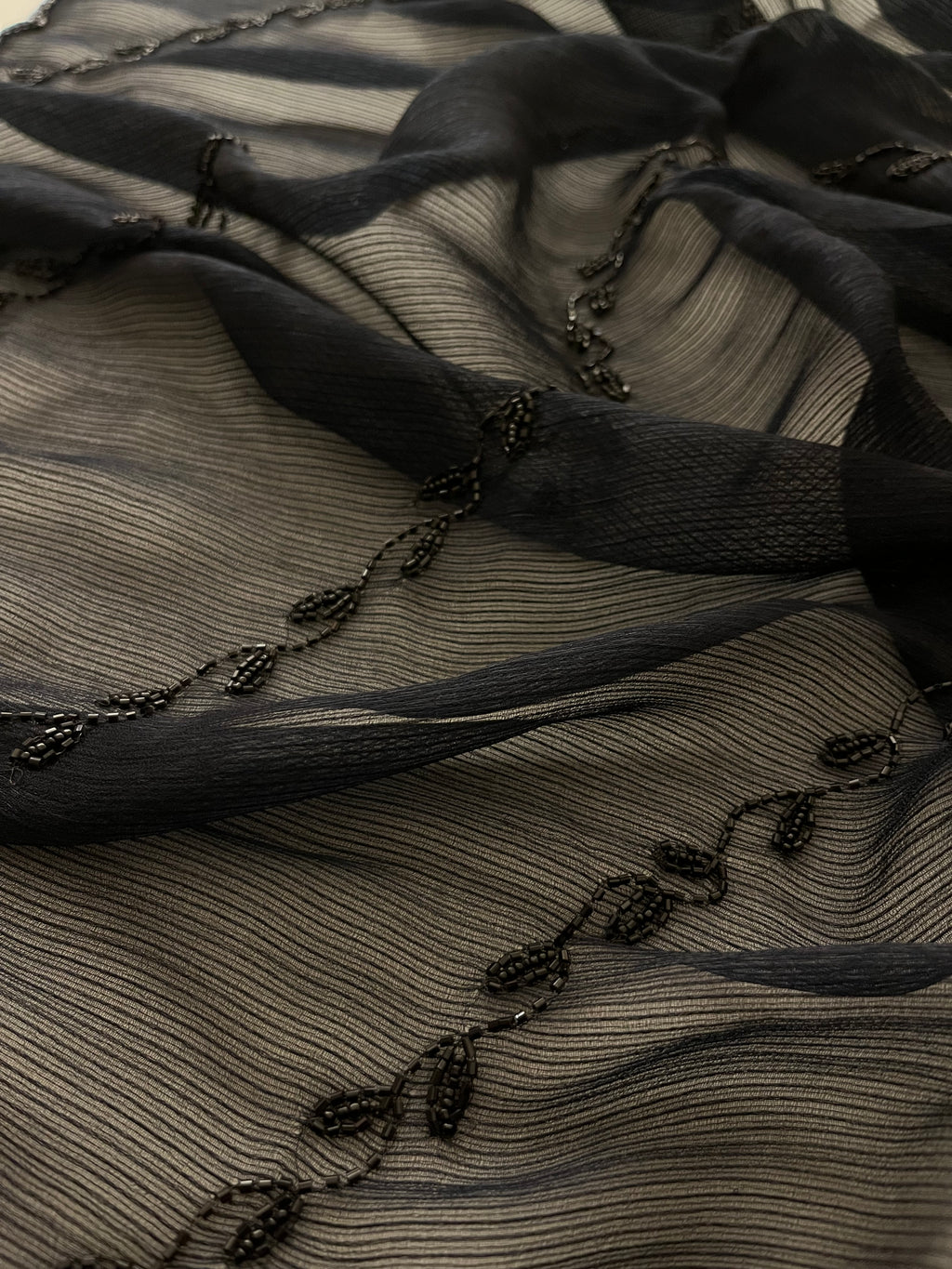 Deep Black Cocktail Saree