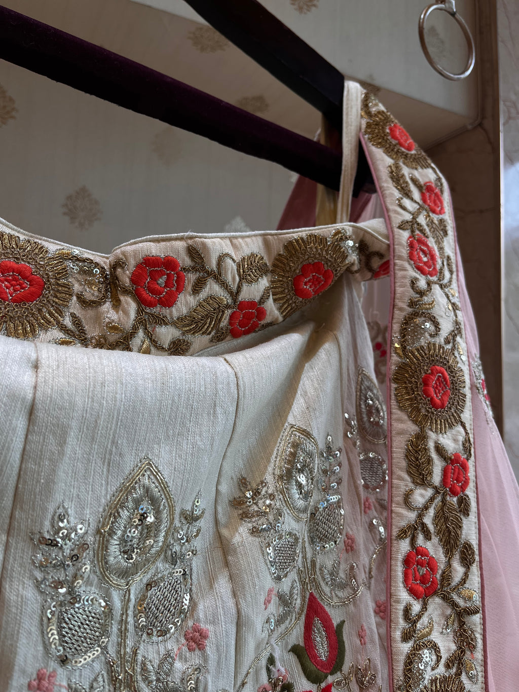 Floral Ivory lehenga set