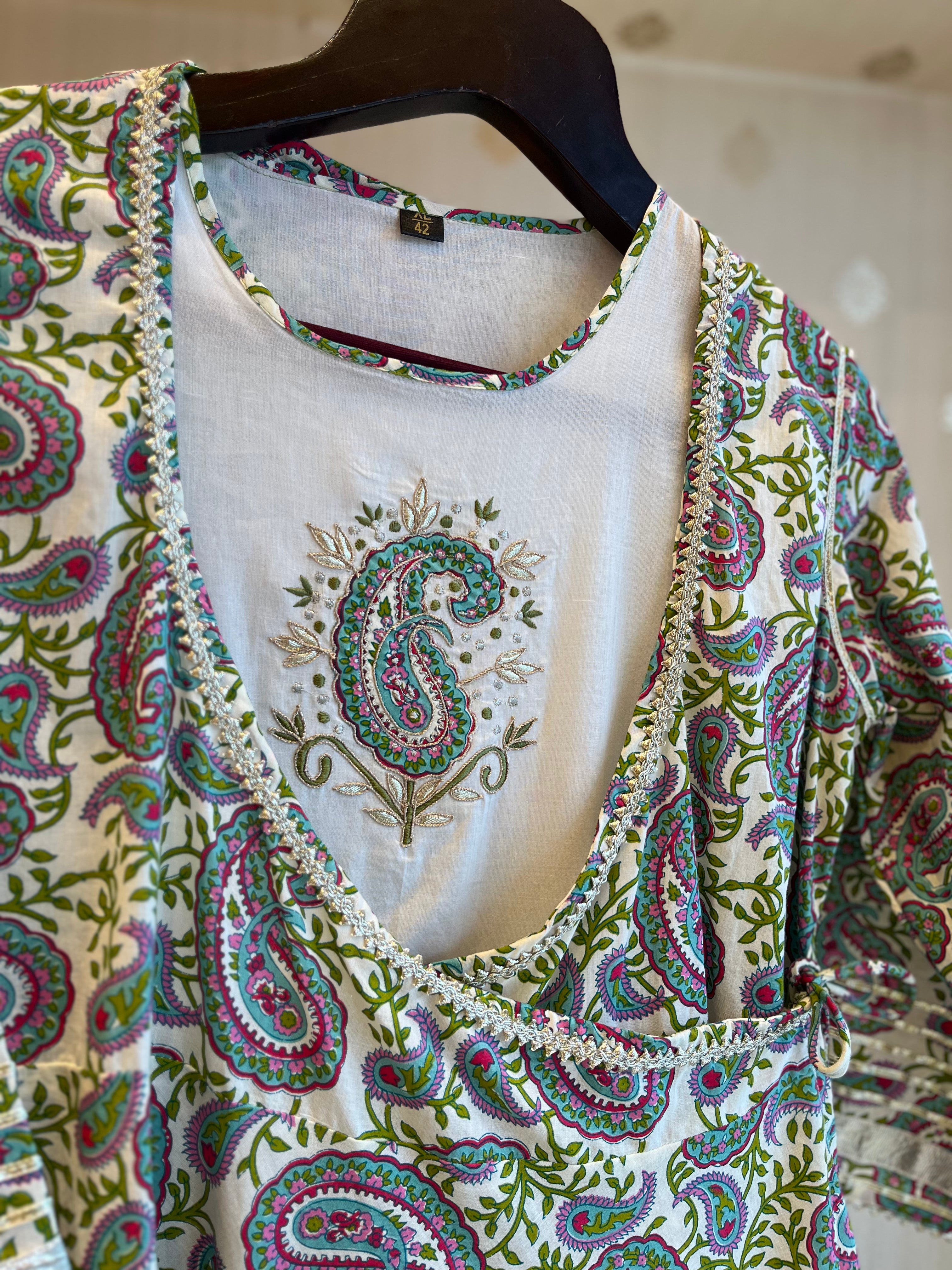 Printed Cotton Angrakha