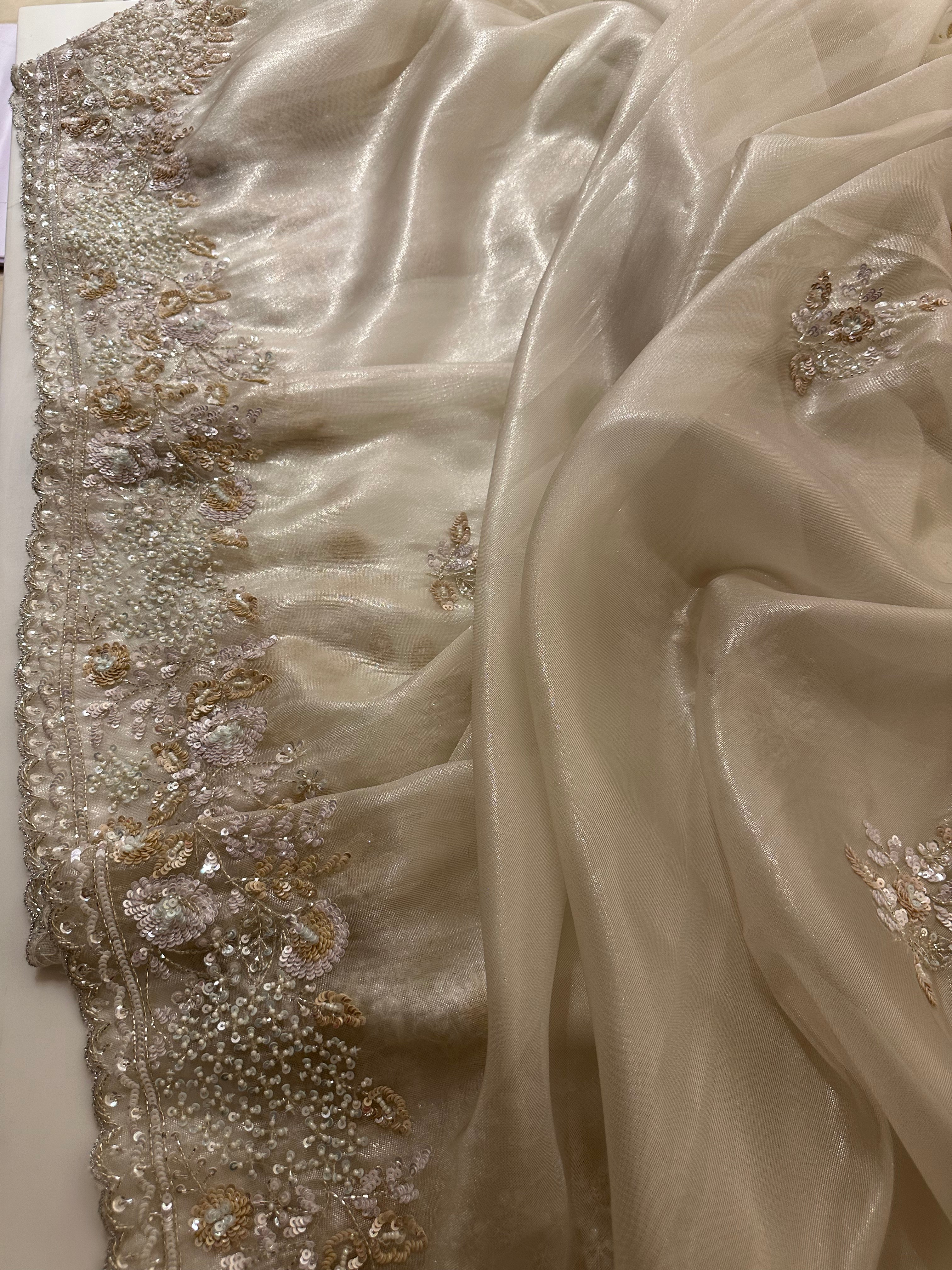 Tissue Moon Glow saree