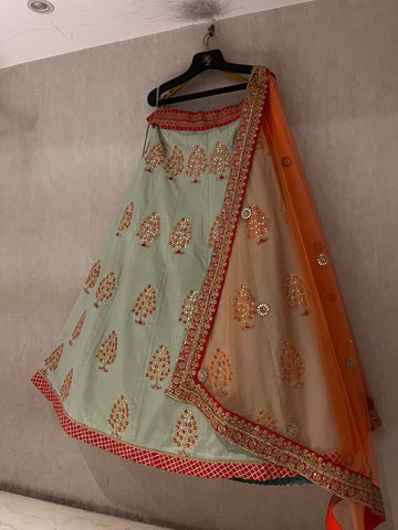 Mint Green Lehenga Set