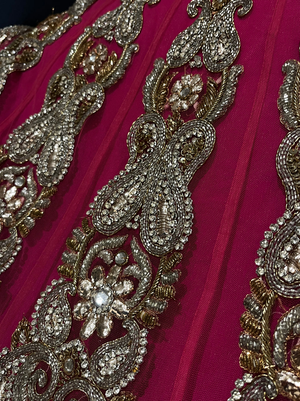 Deep Pink Bridal Lehenga Set